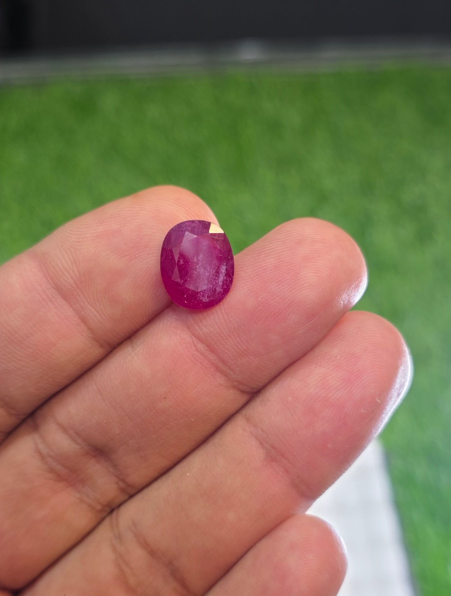 Natural Ruby Stone With Lab Certificate