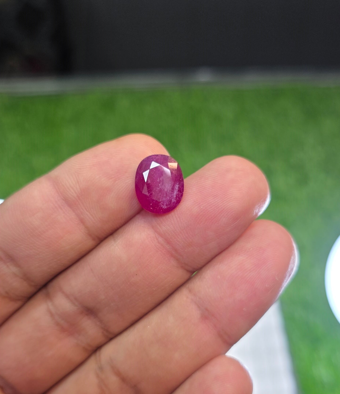 Natural Ruby Stone With Lab Certificate