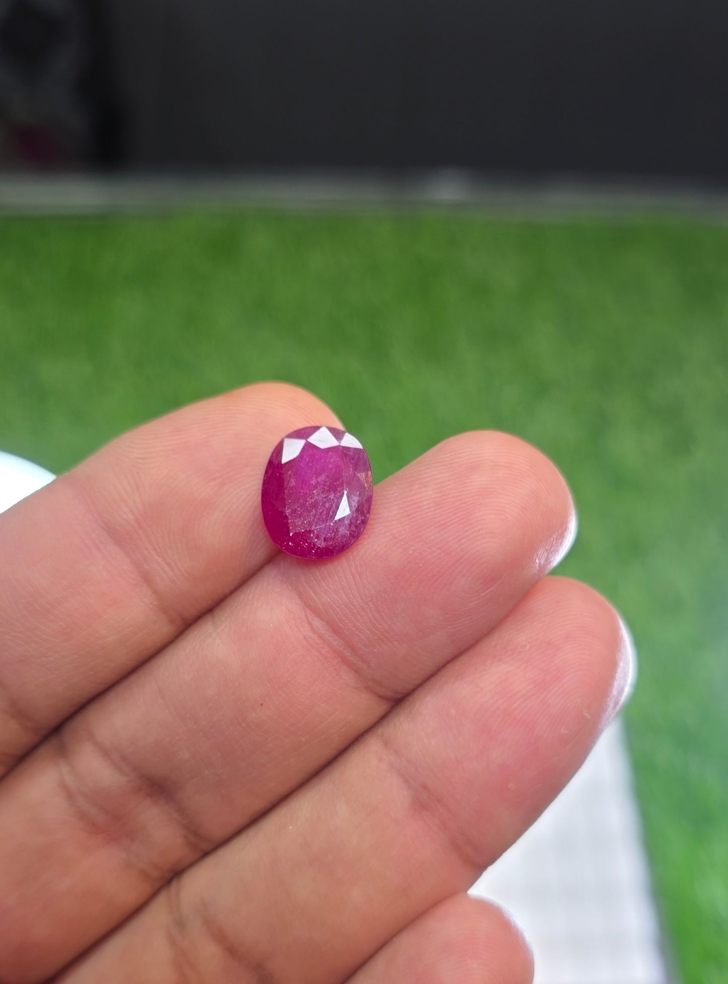 Natural Ruby Stone With Lab Certificate
