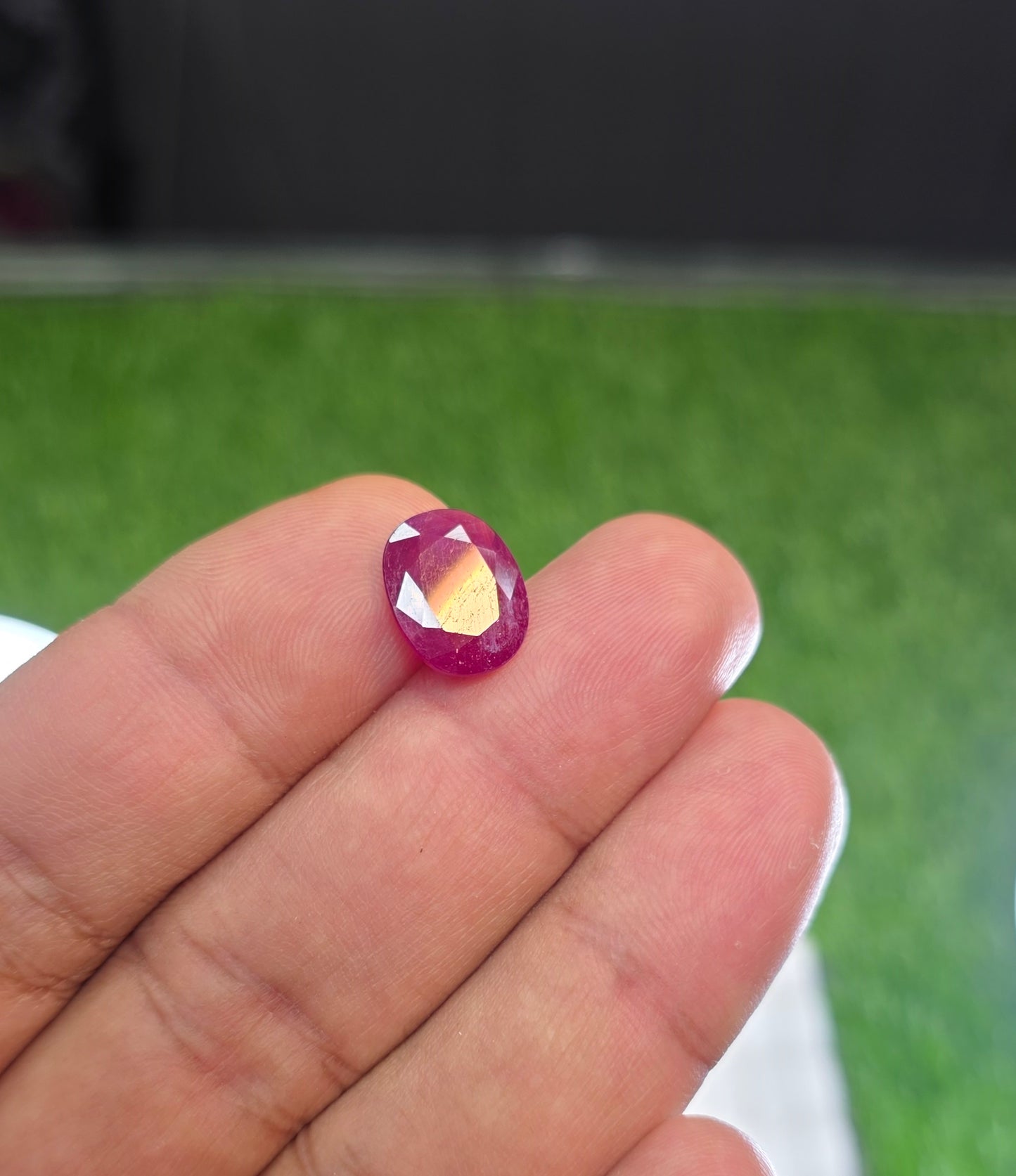 Natural Ruby Stone With Lab Certificate