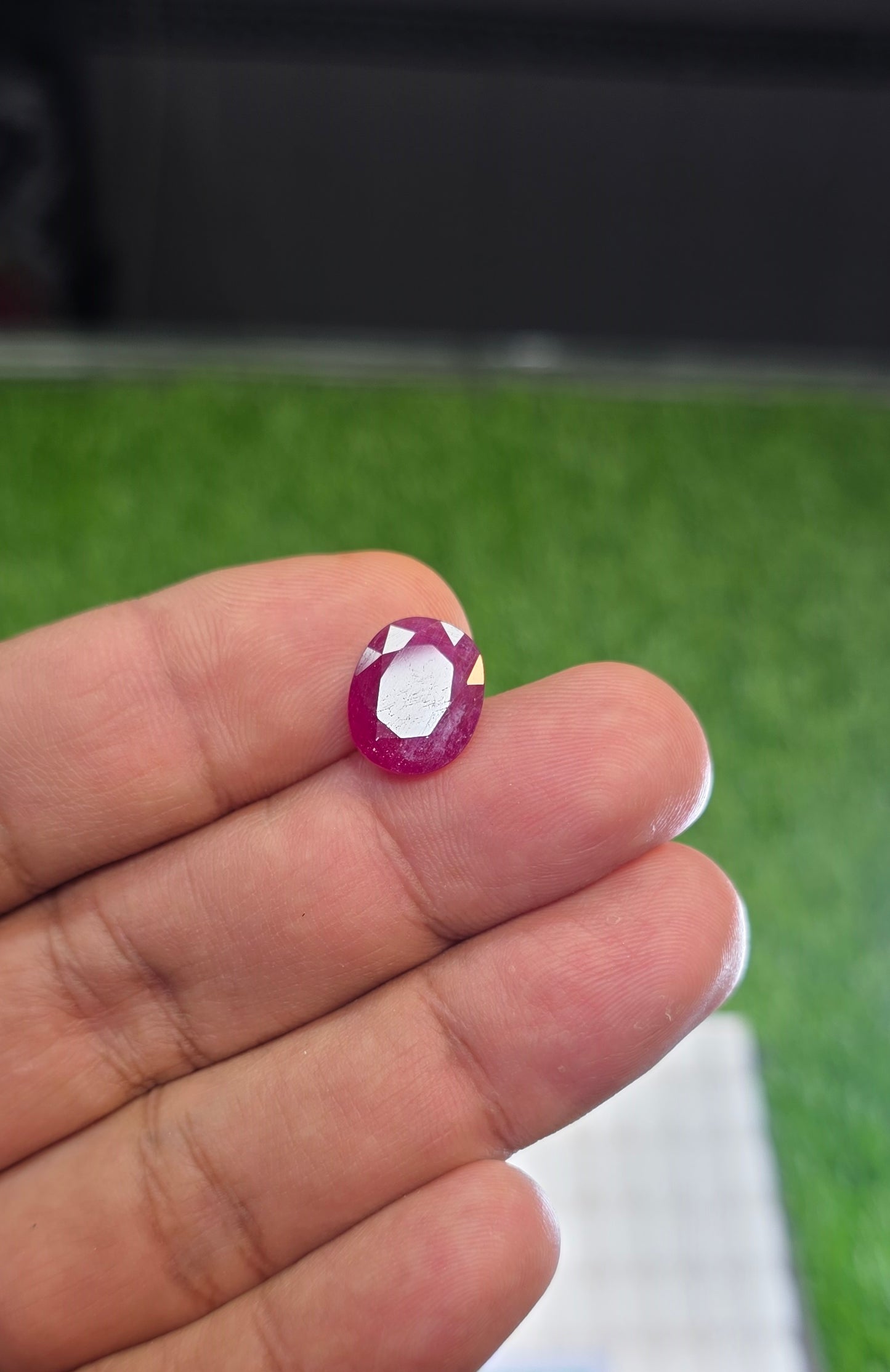 Natural Ruby Stone With Lab Certificate
