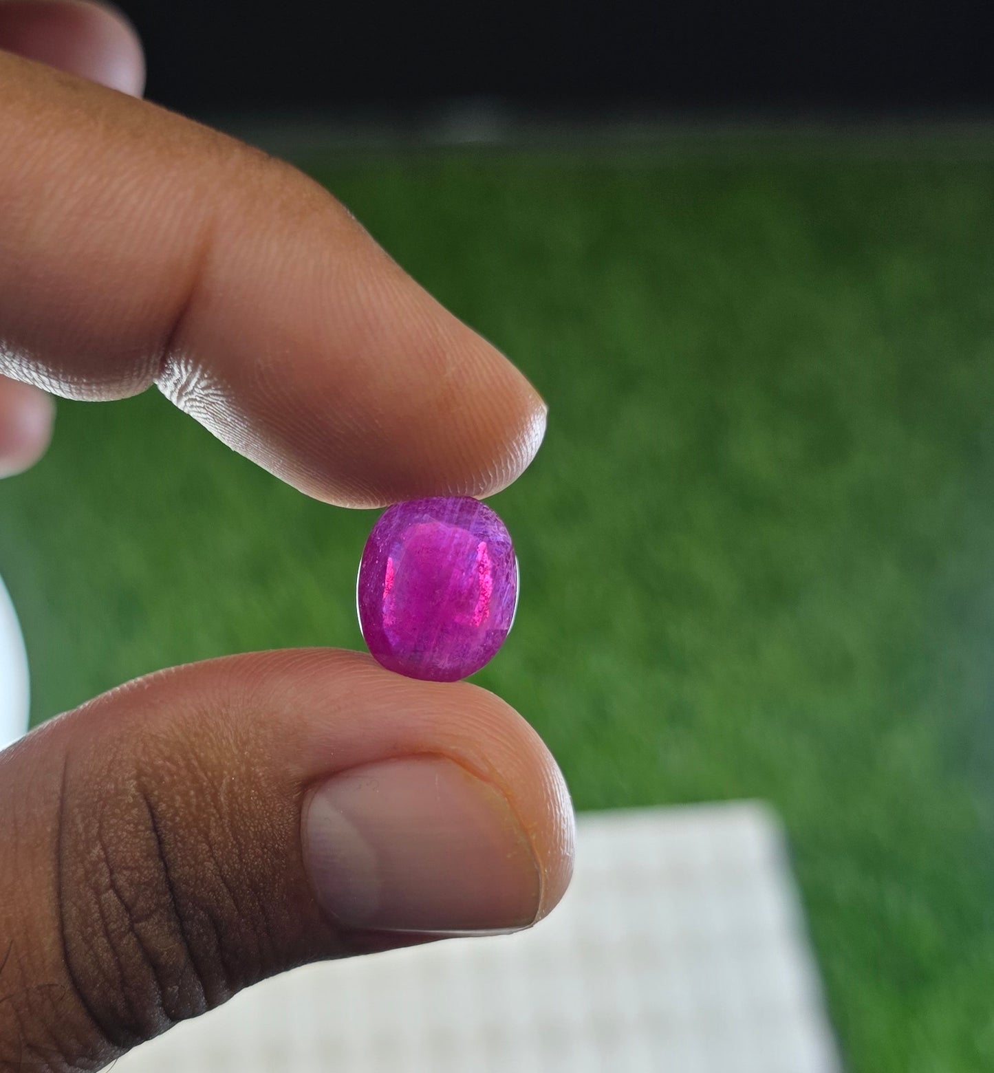 Natural Ruby Stone With Lab Certificate
