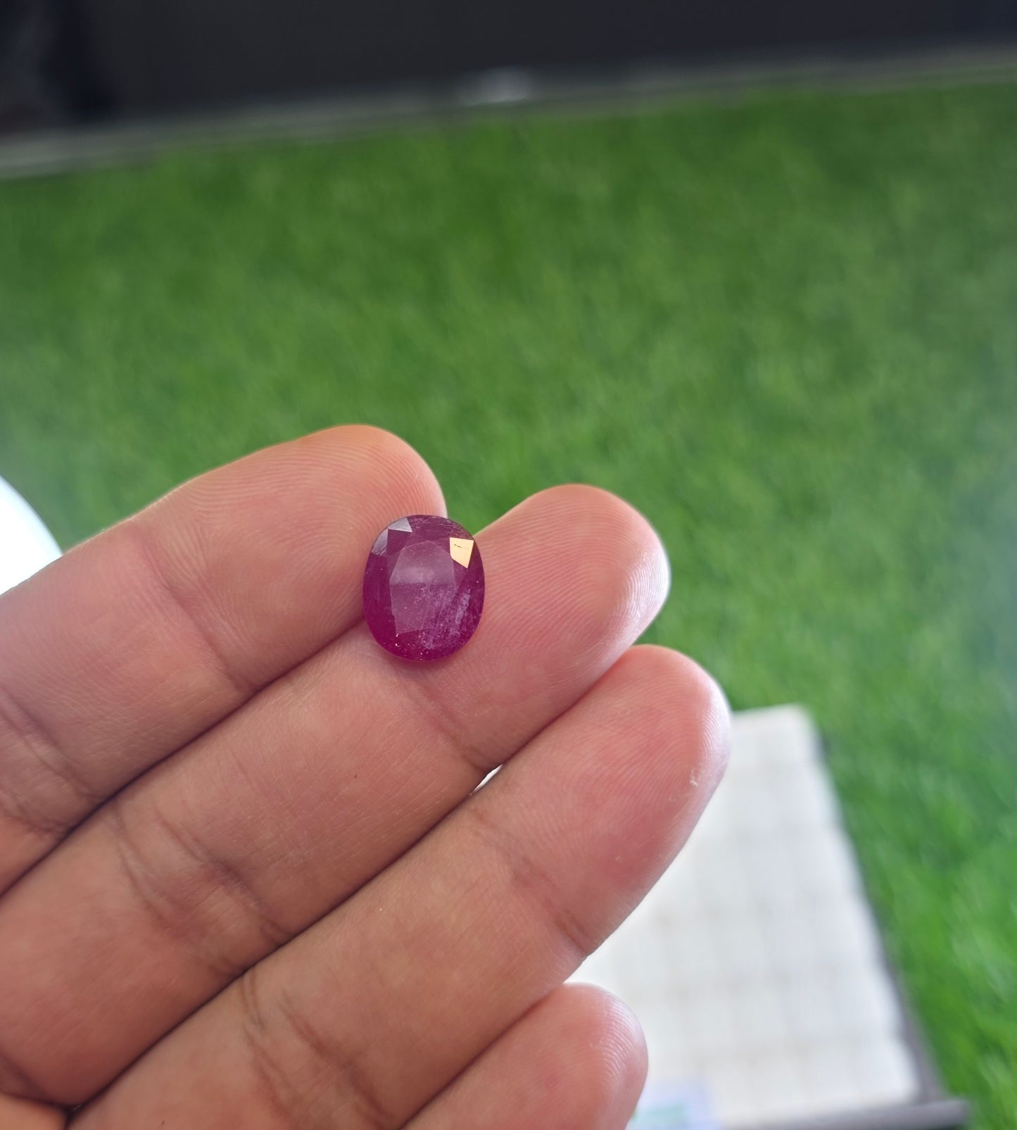 Natural Ruby Stone With Lab Certificate