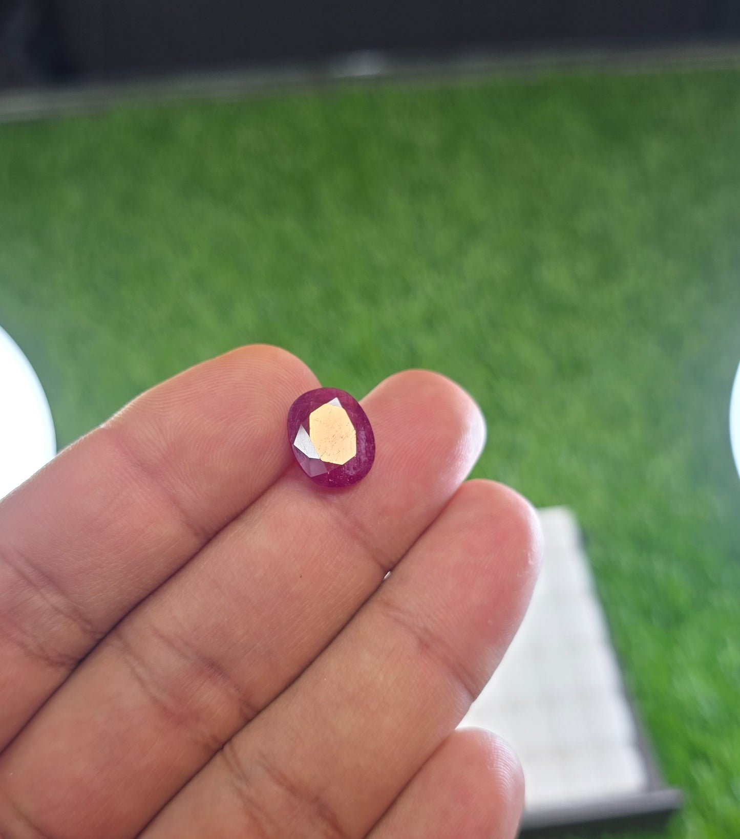Natural Ruby Stone With Lab Certificate