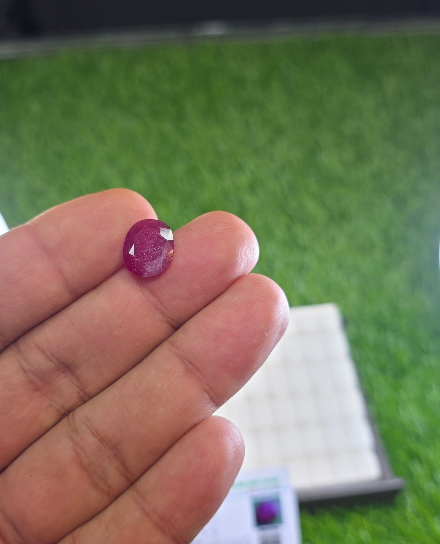 Natural Ruby Stone With Lab Certificate