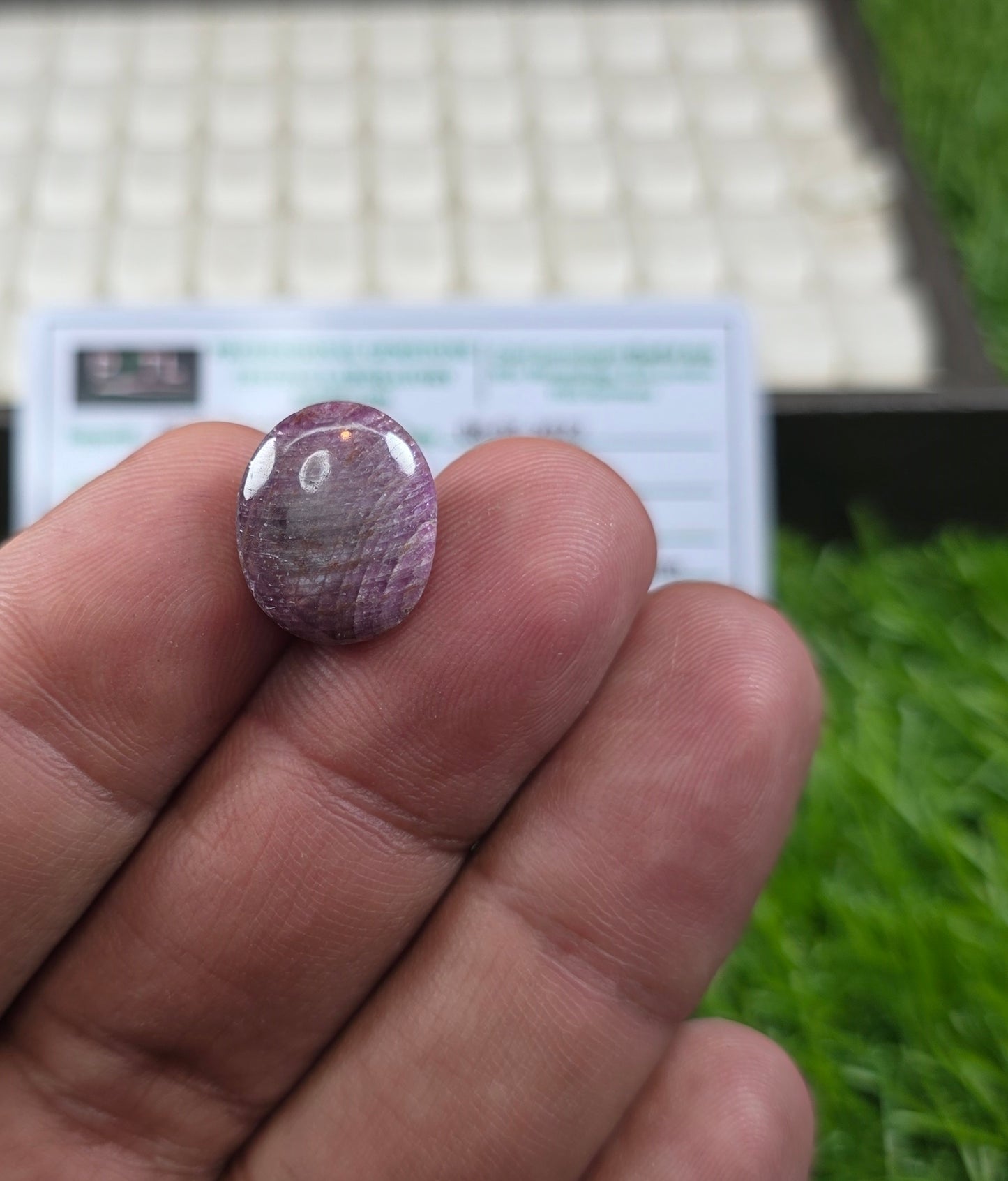 Natural Ruby Stone With Lab Certificate