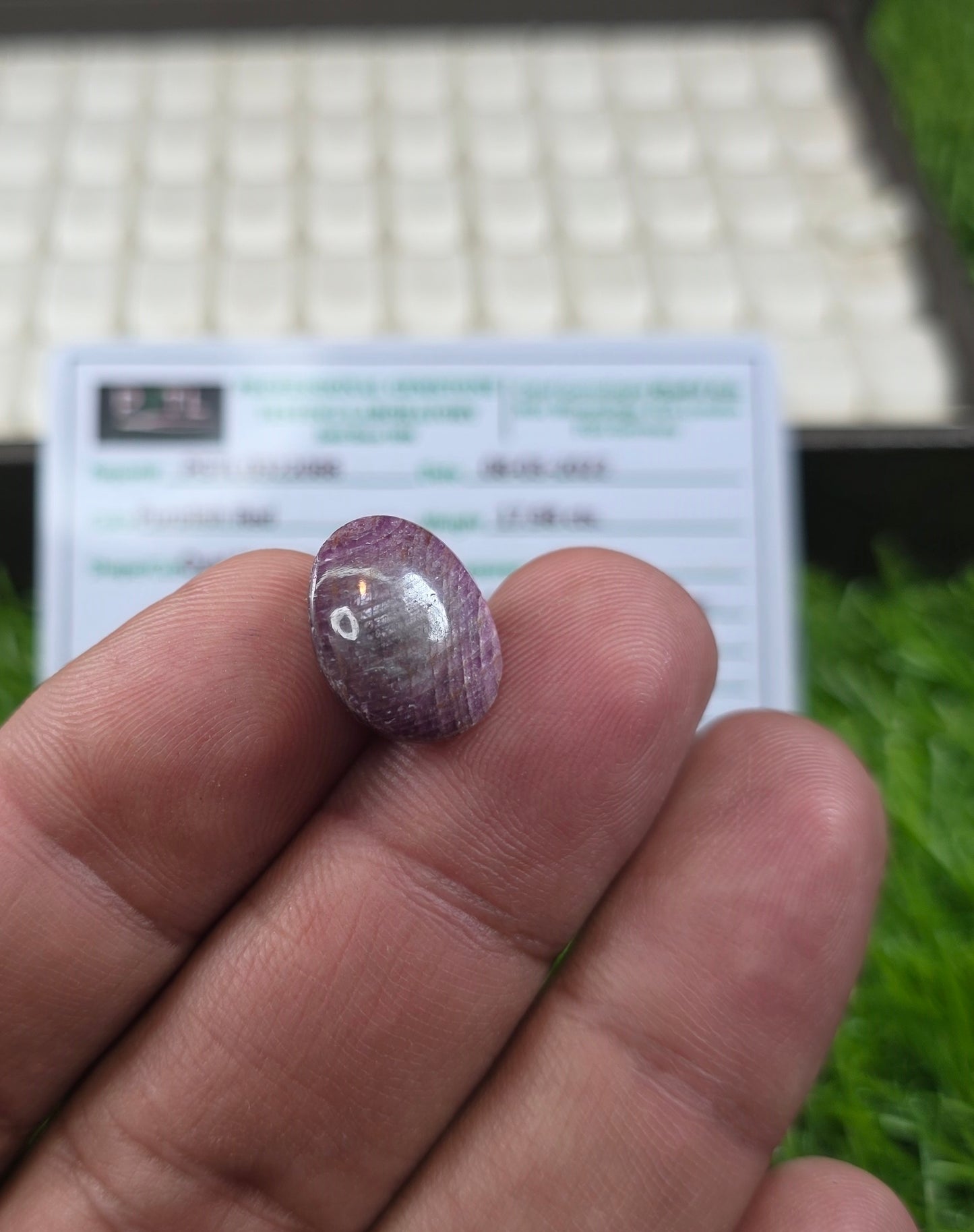 Natural Ruby Stone With Lab Certificate