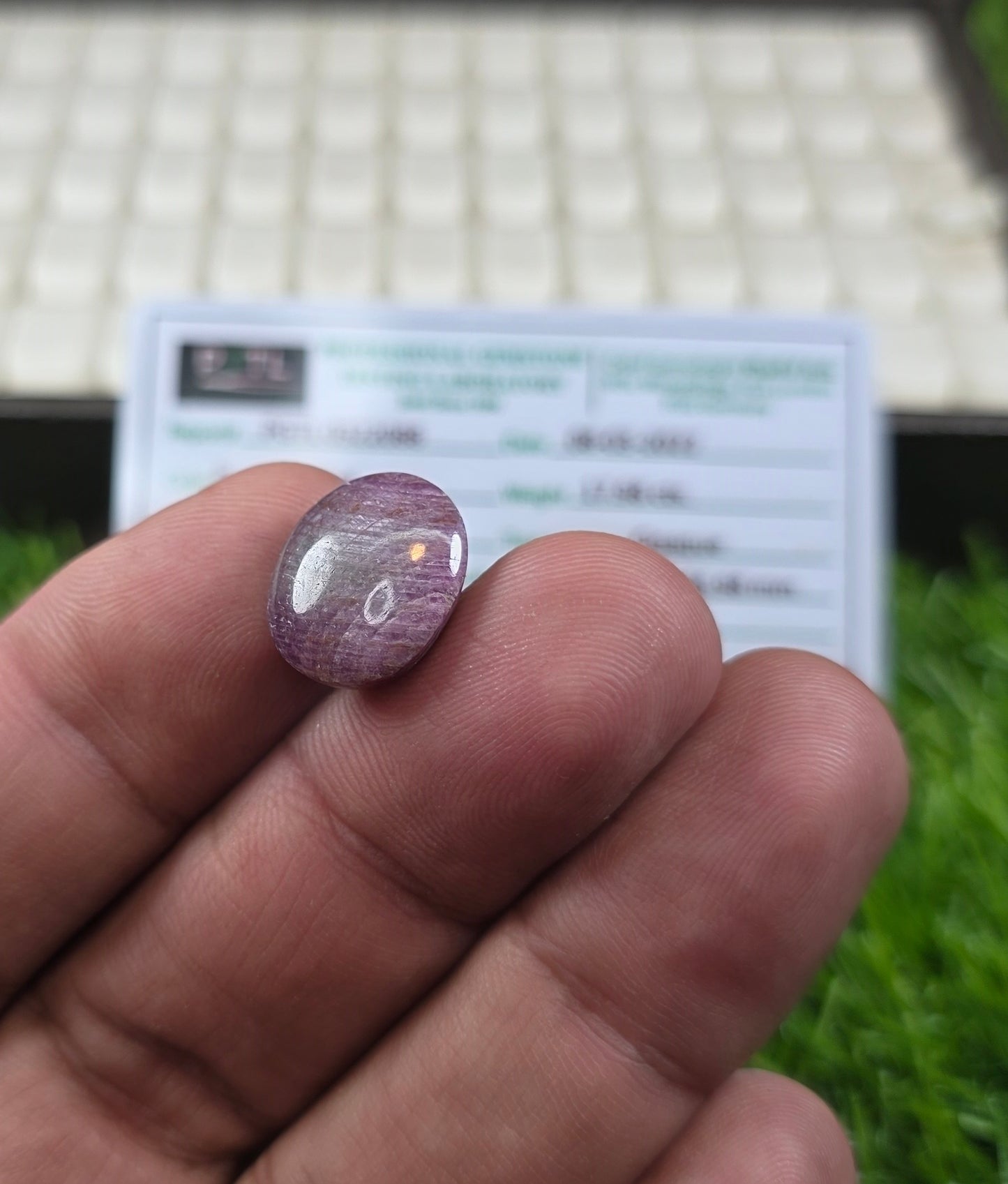 Natural Ruby Stone With Lab Certificate
