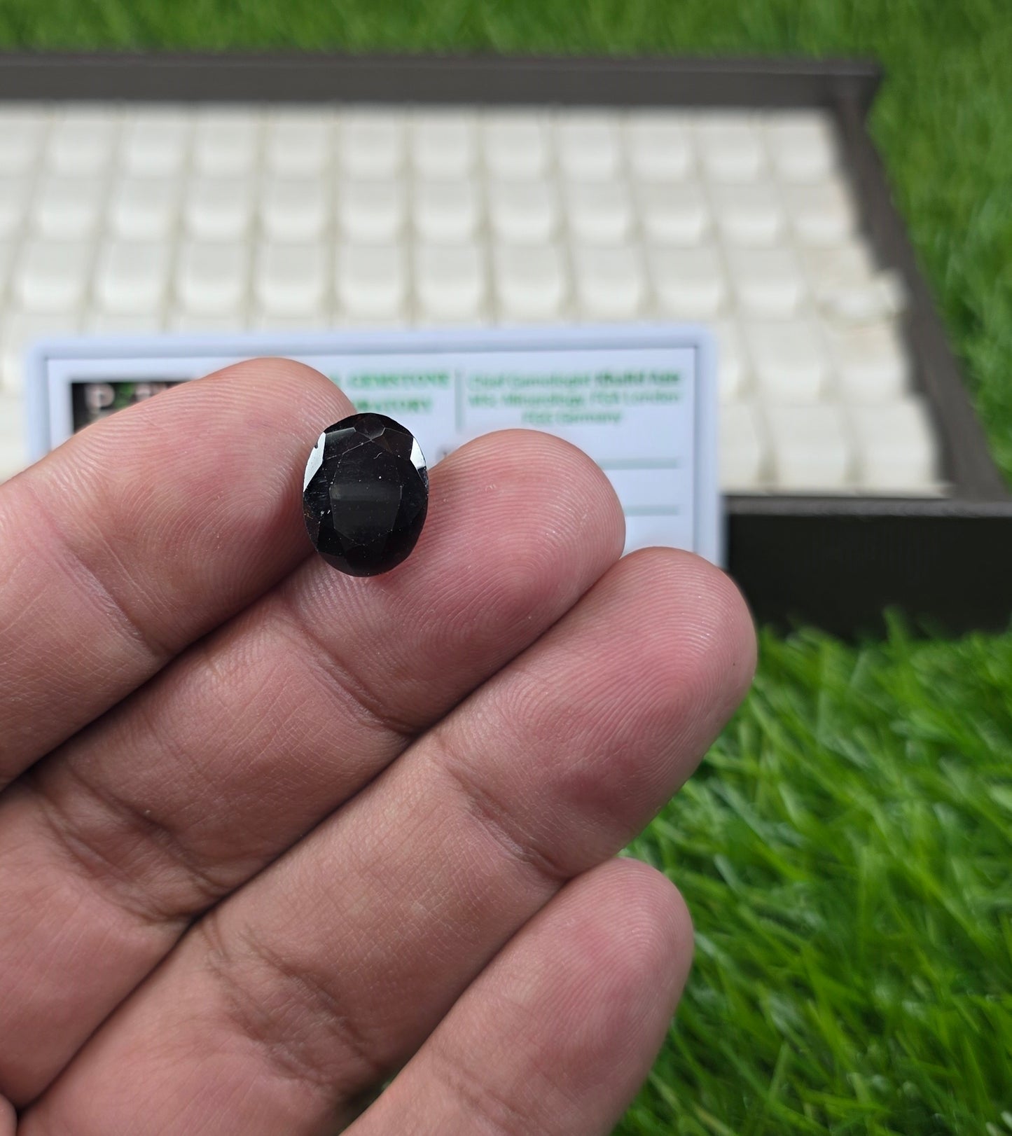 Natural Garnet Stone With Lab Certificate