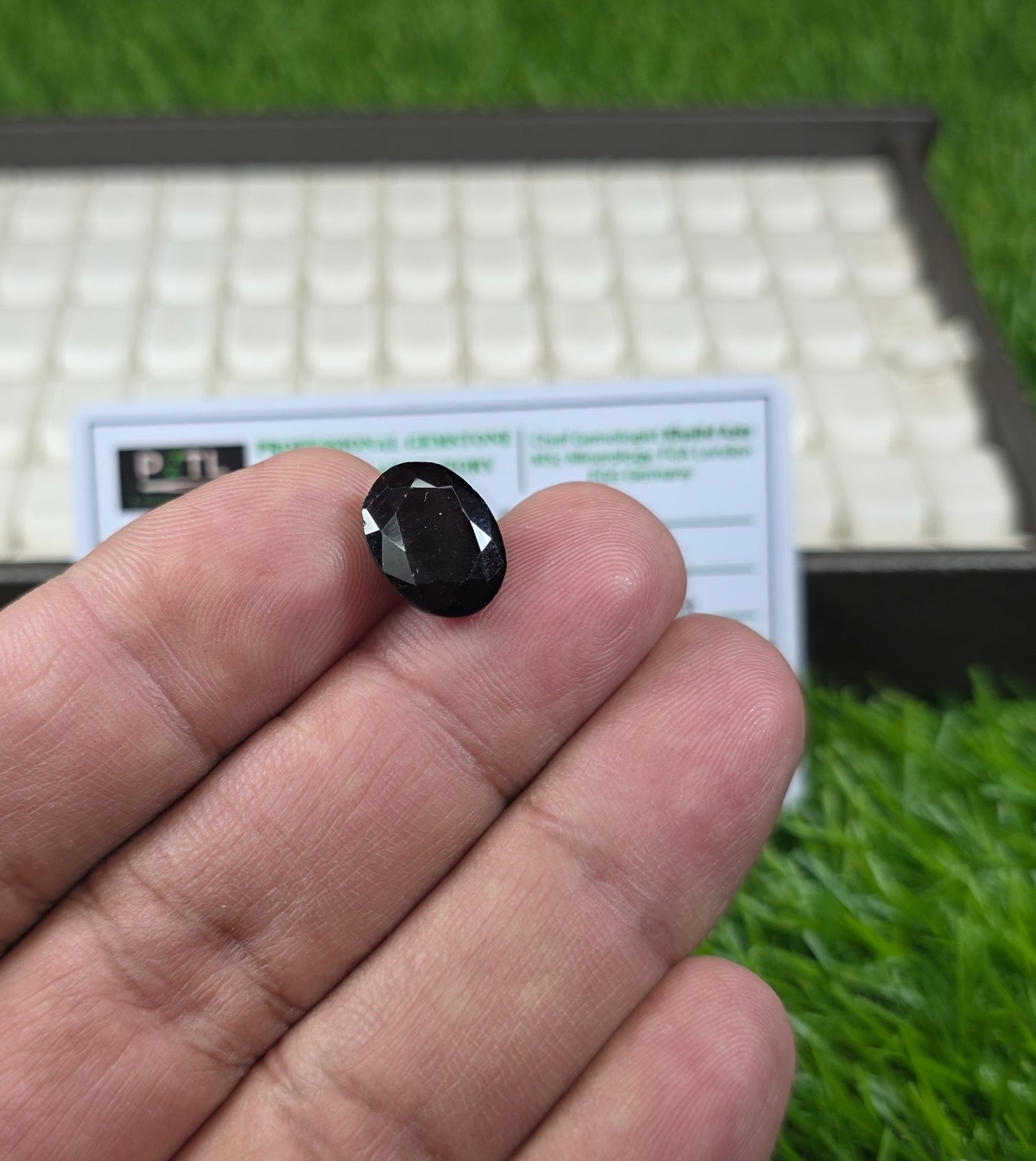 Natural Garnet Stone With Lab Certificate