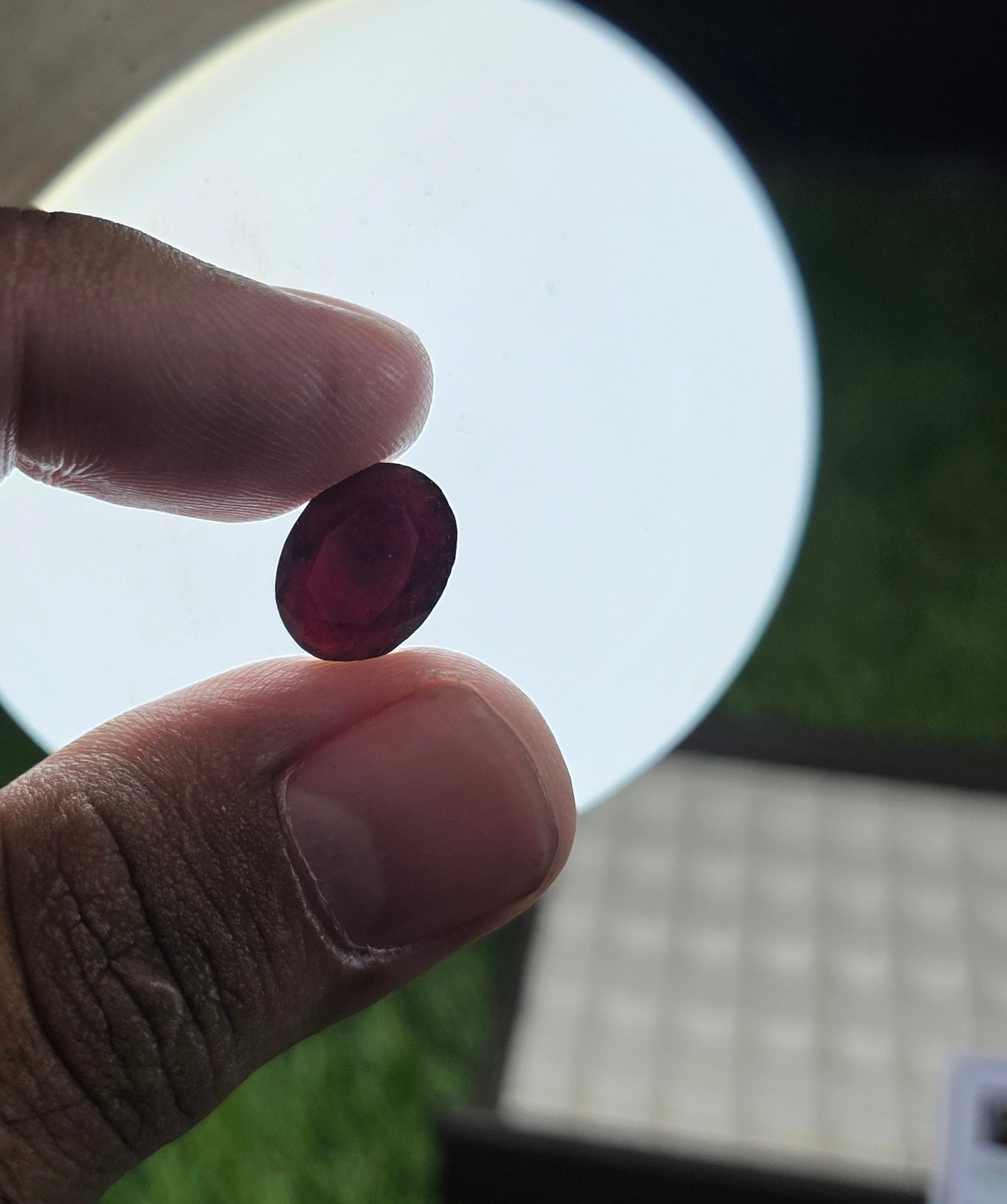Natural Garnet Stone With Lab Certificate