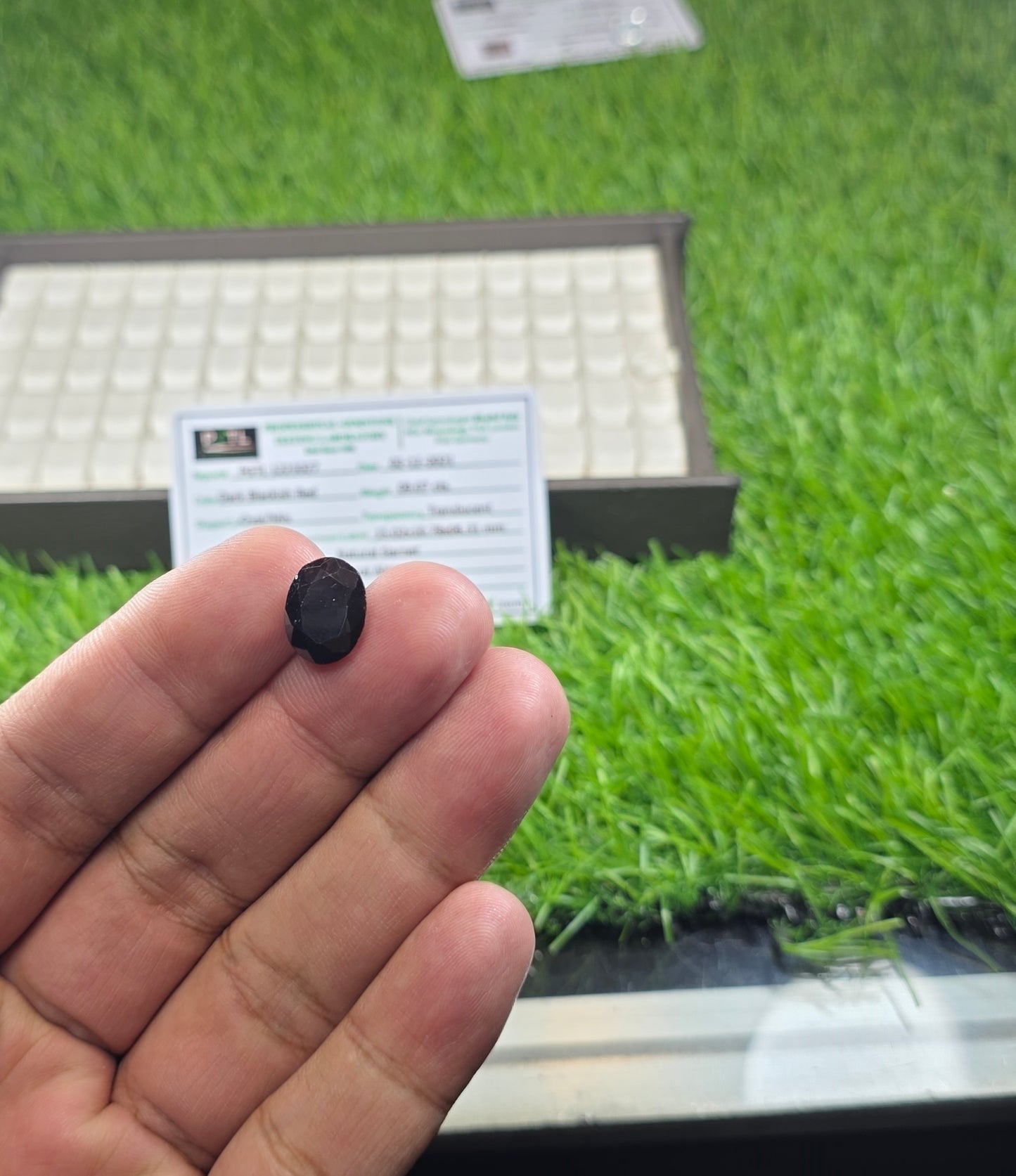 Natural Garnet Stone With Lab Certificate