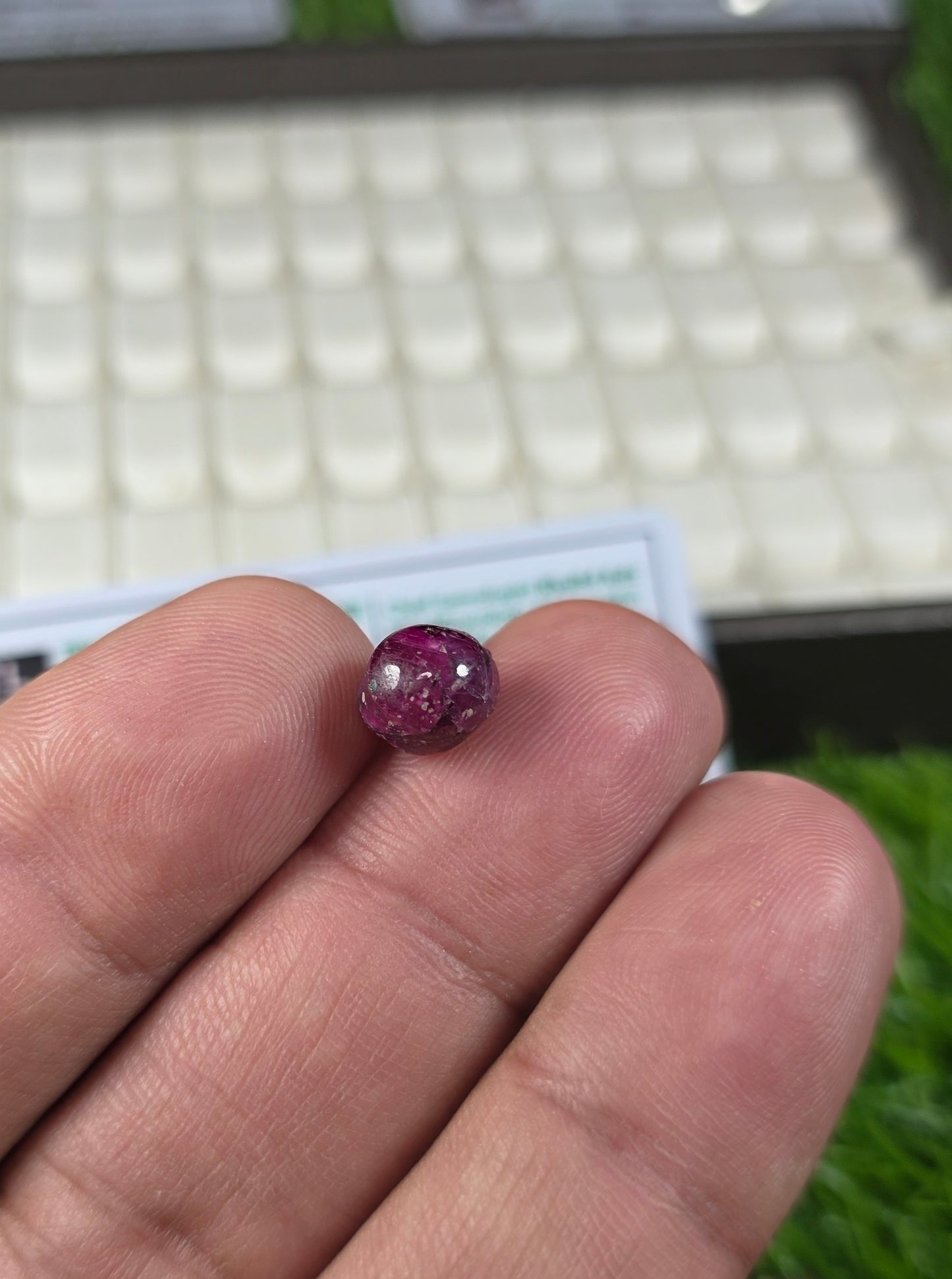 Natural Ruby Stone With Lab Certificate