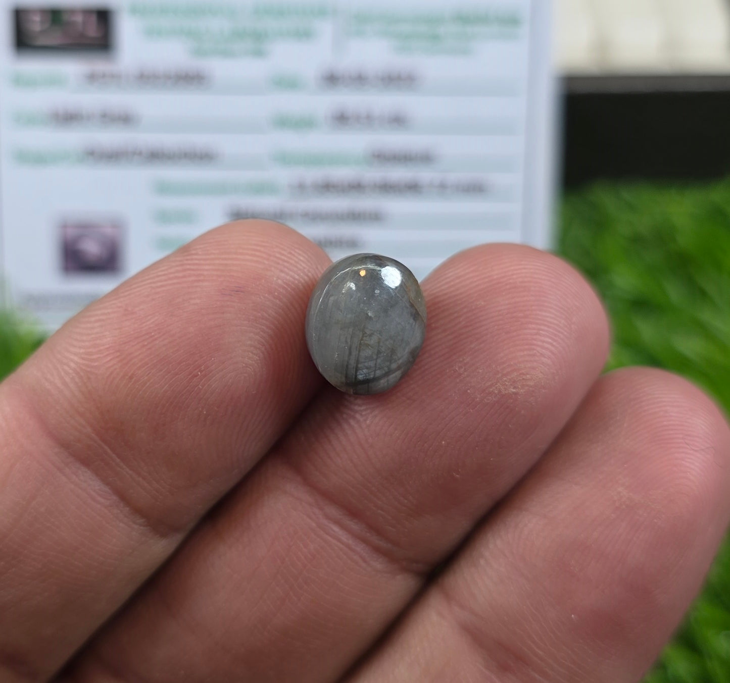 Natural Star Sapphire Stone With Lab Certificate
