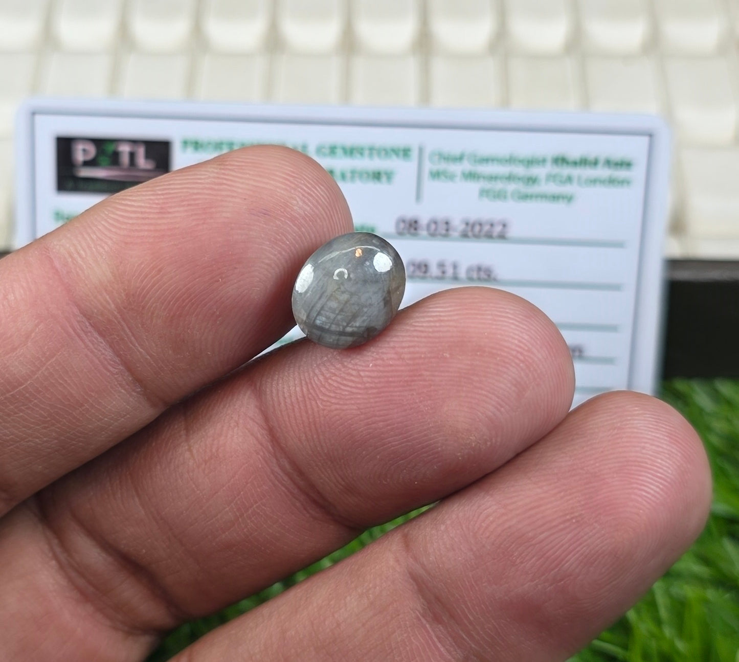Natural Star Sapphire Stone With Lab Certificate