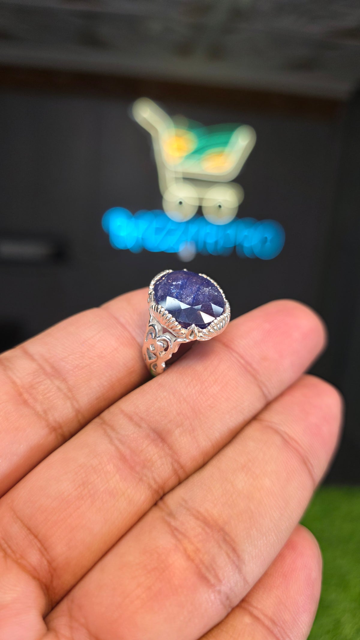 Premium Quality Neelam Ring