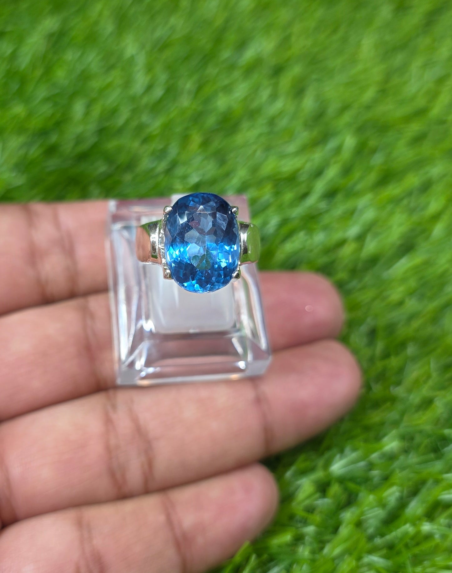 Premium Quality Blue Topaz Ring