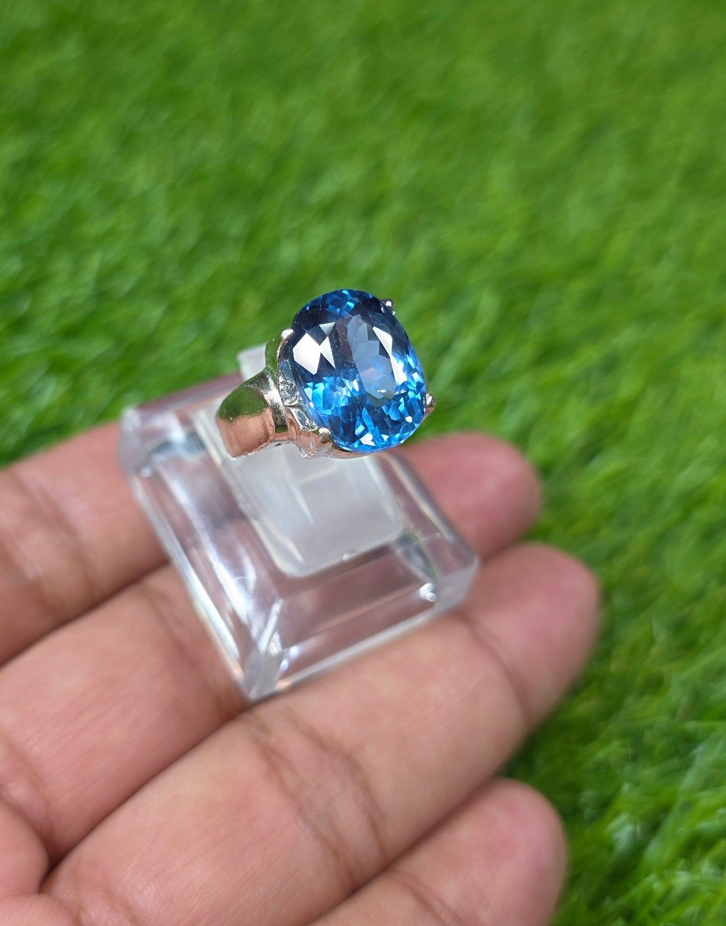 Premium Quality Blue Topaz Ring