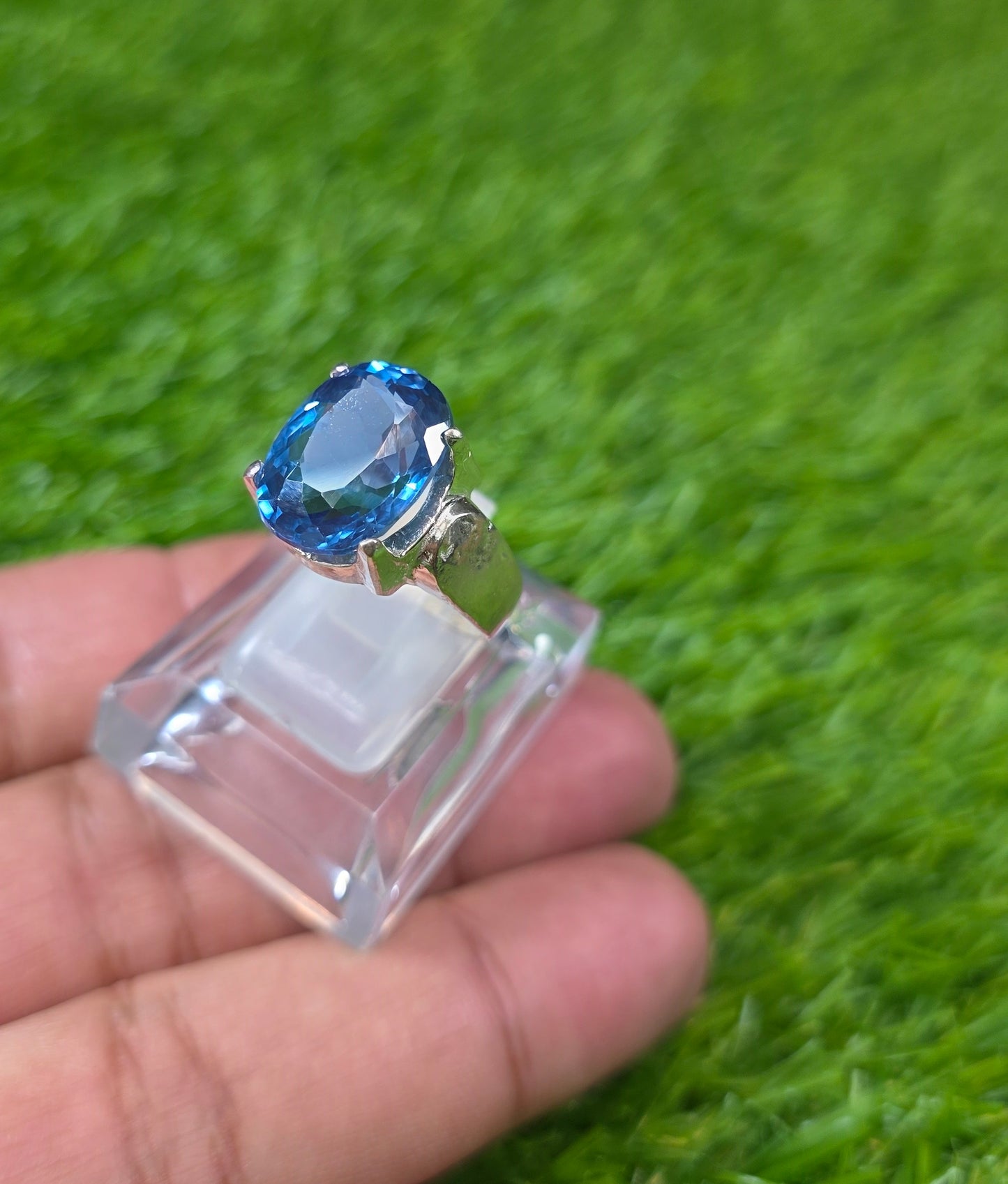 Premium Quality Blue Topaz Ring