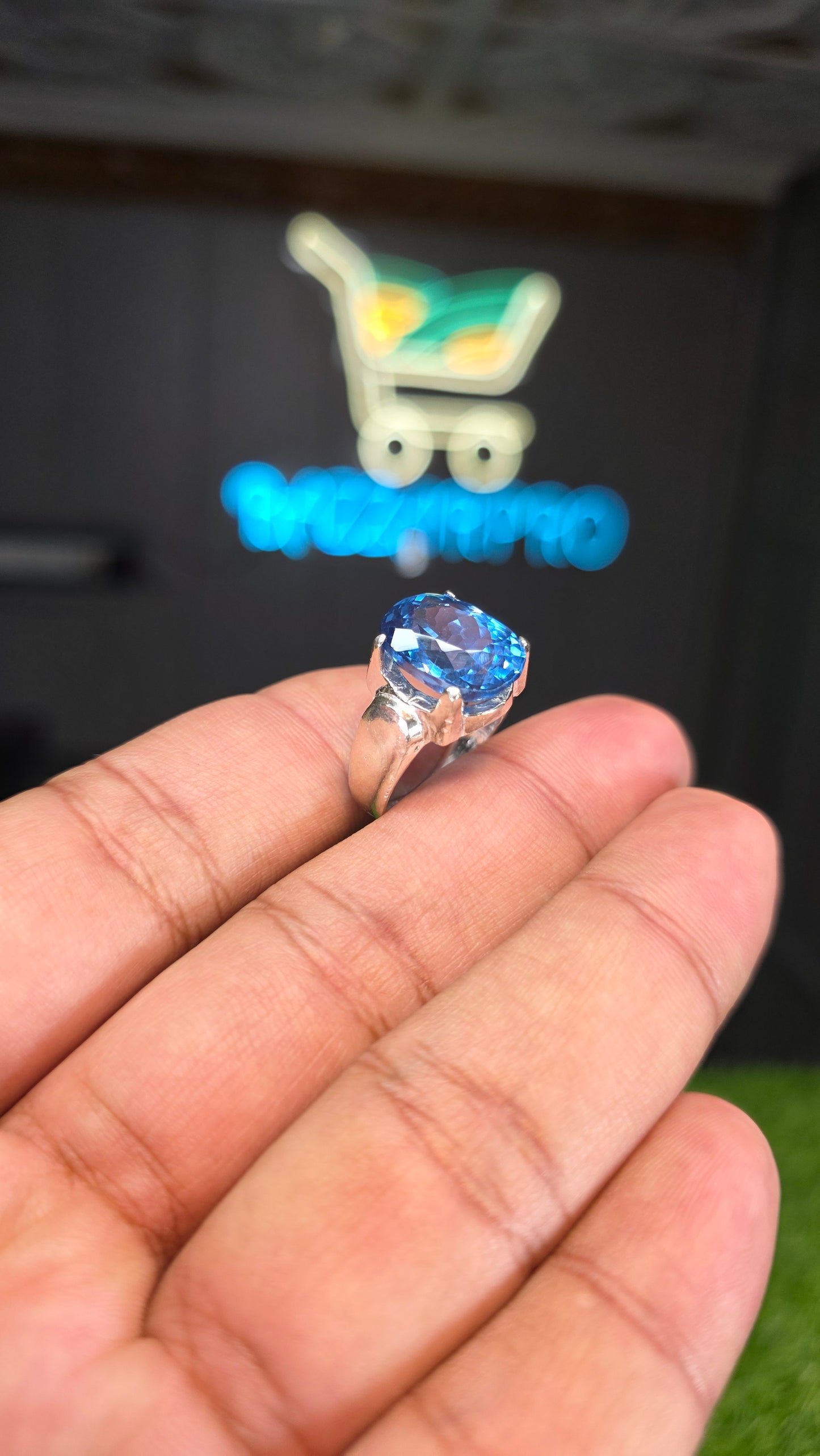 Premium Quality Blue Topaz Ring