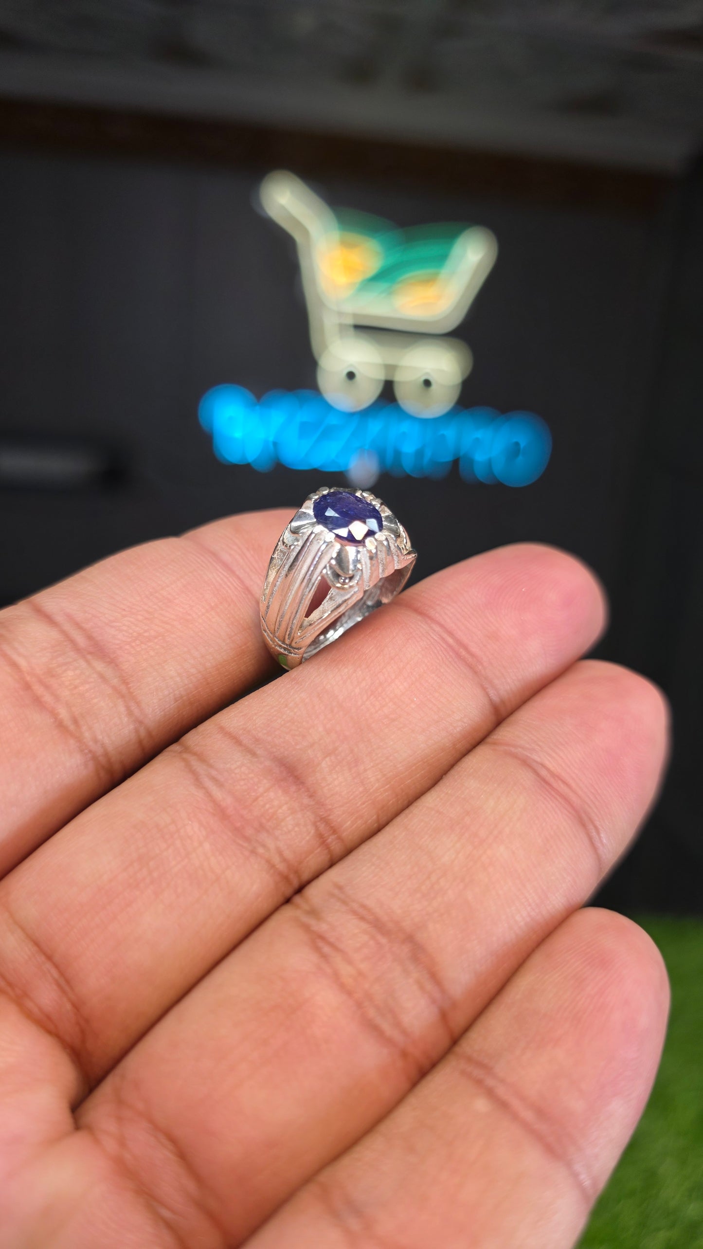 Premium Quality African Neelam Ring