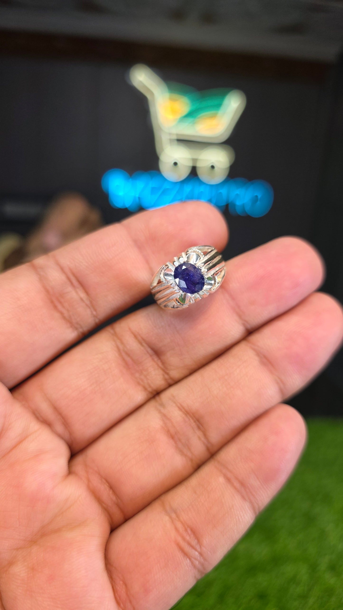 Premium Quality African Neelam Ring
