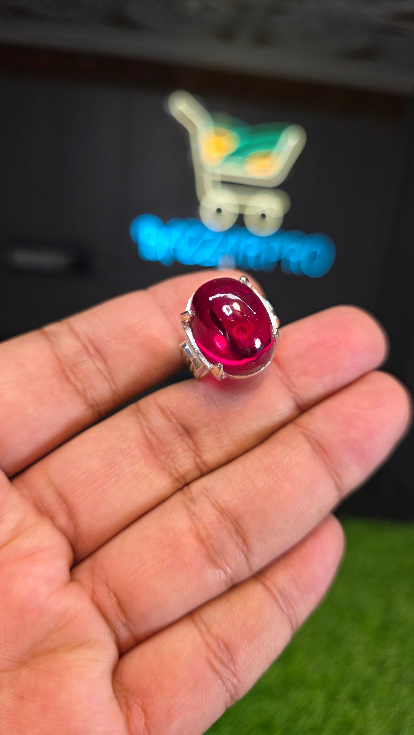 Premium Quality Pota Yaqoot Ring