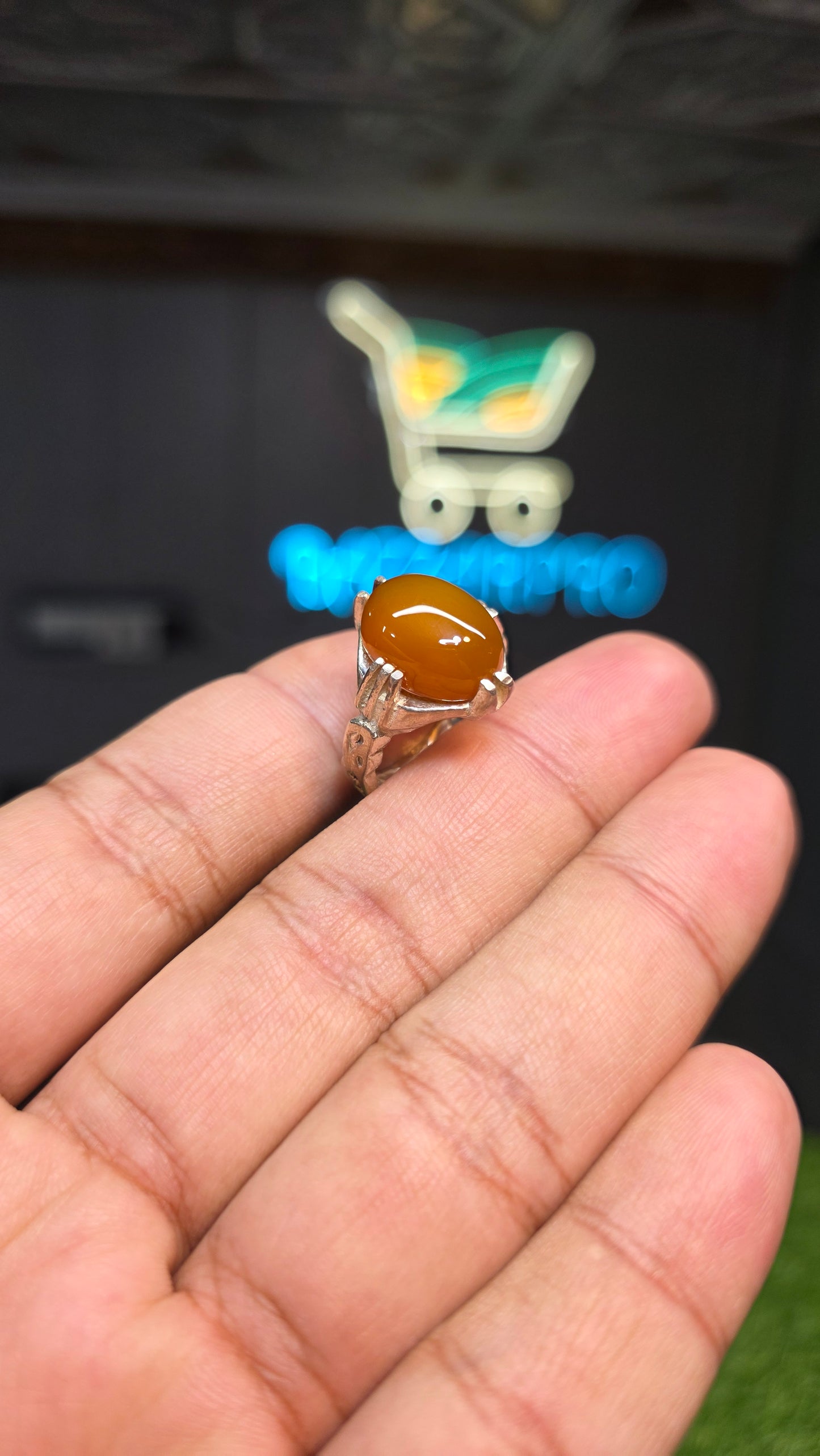 Premium Quality Zarad Aqeeq Ring