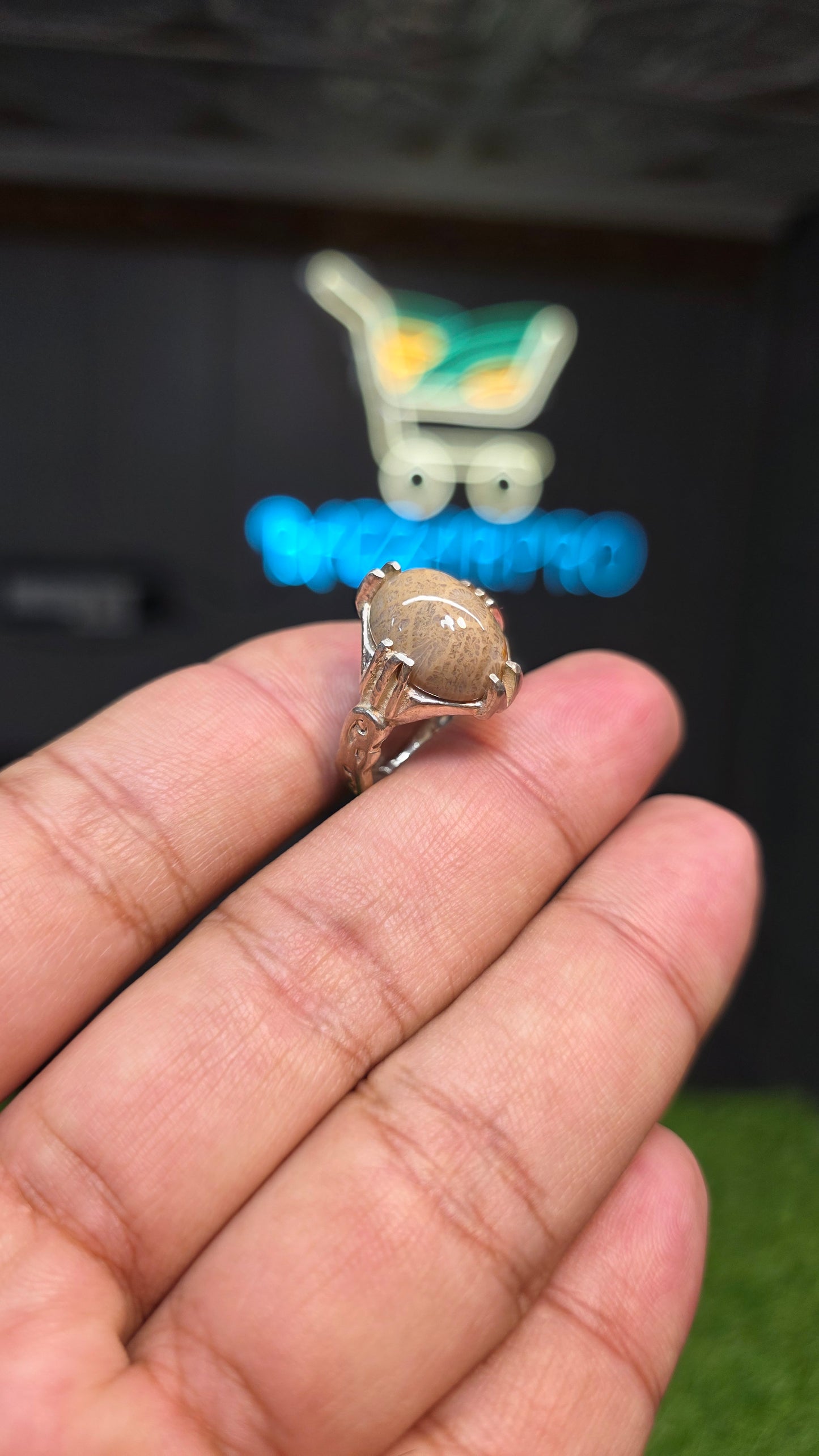 Premium Quality Indonesian Fossil Ring