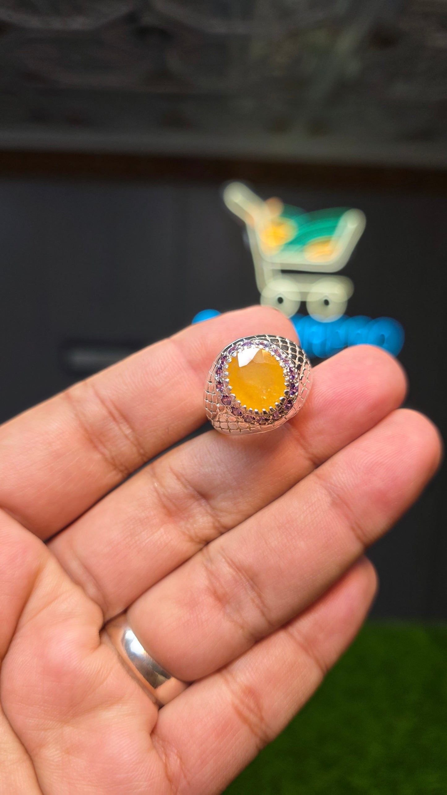 Premium Quality Pukhraj Ring
