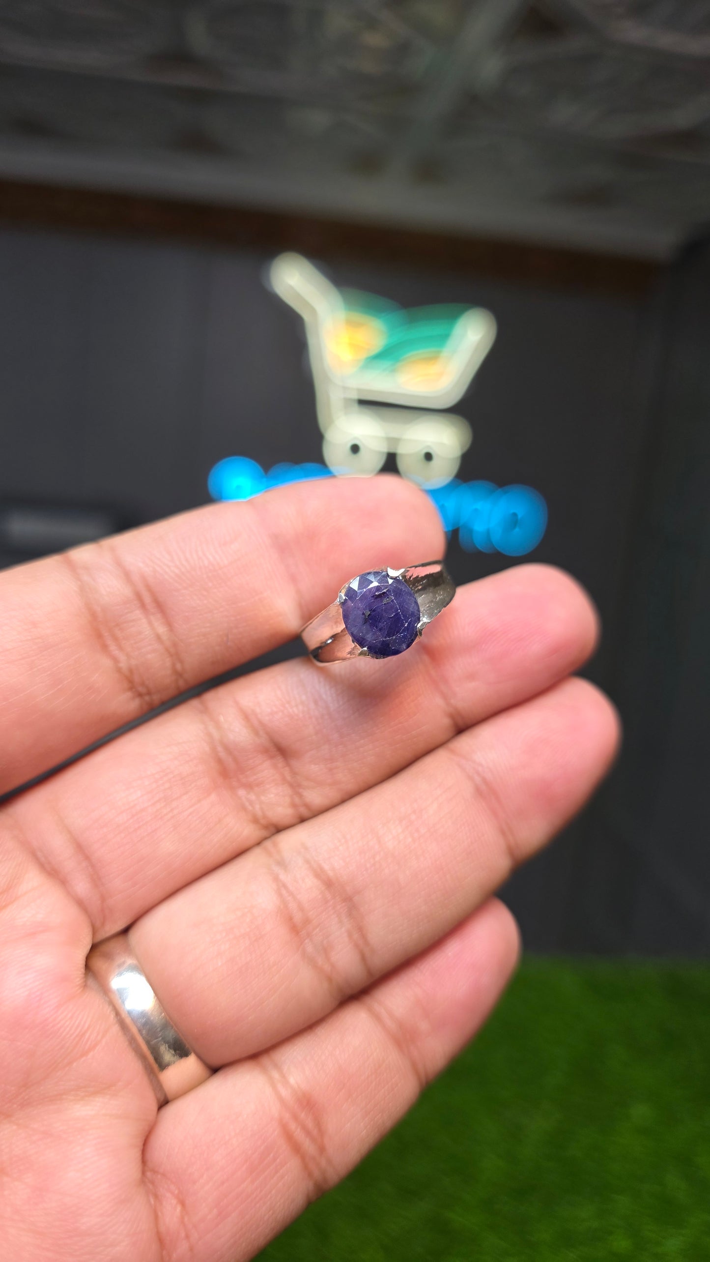 Premium Quality Neelam Ring