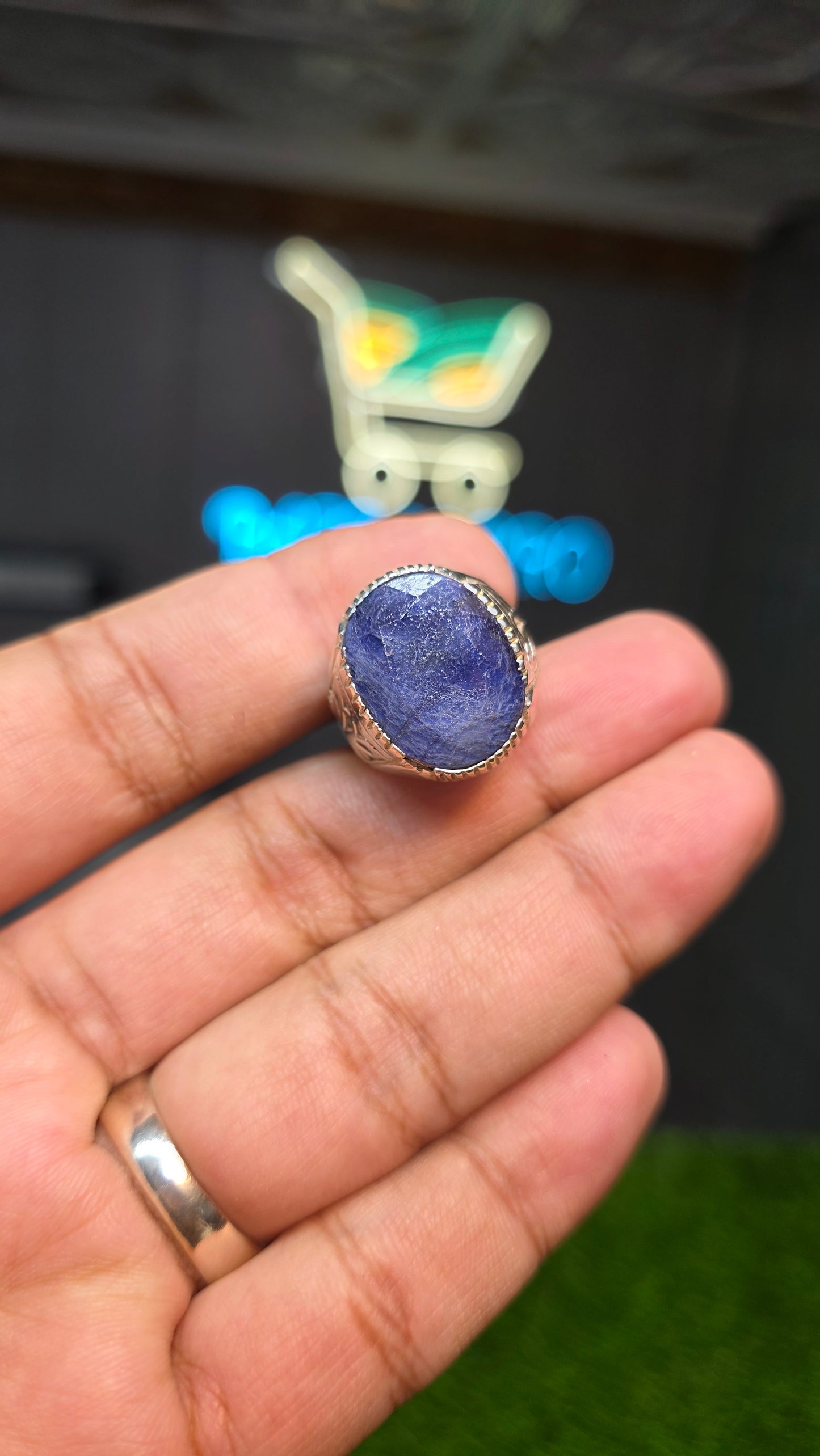 Premium Quality Neelam Ring