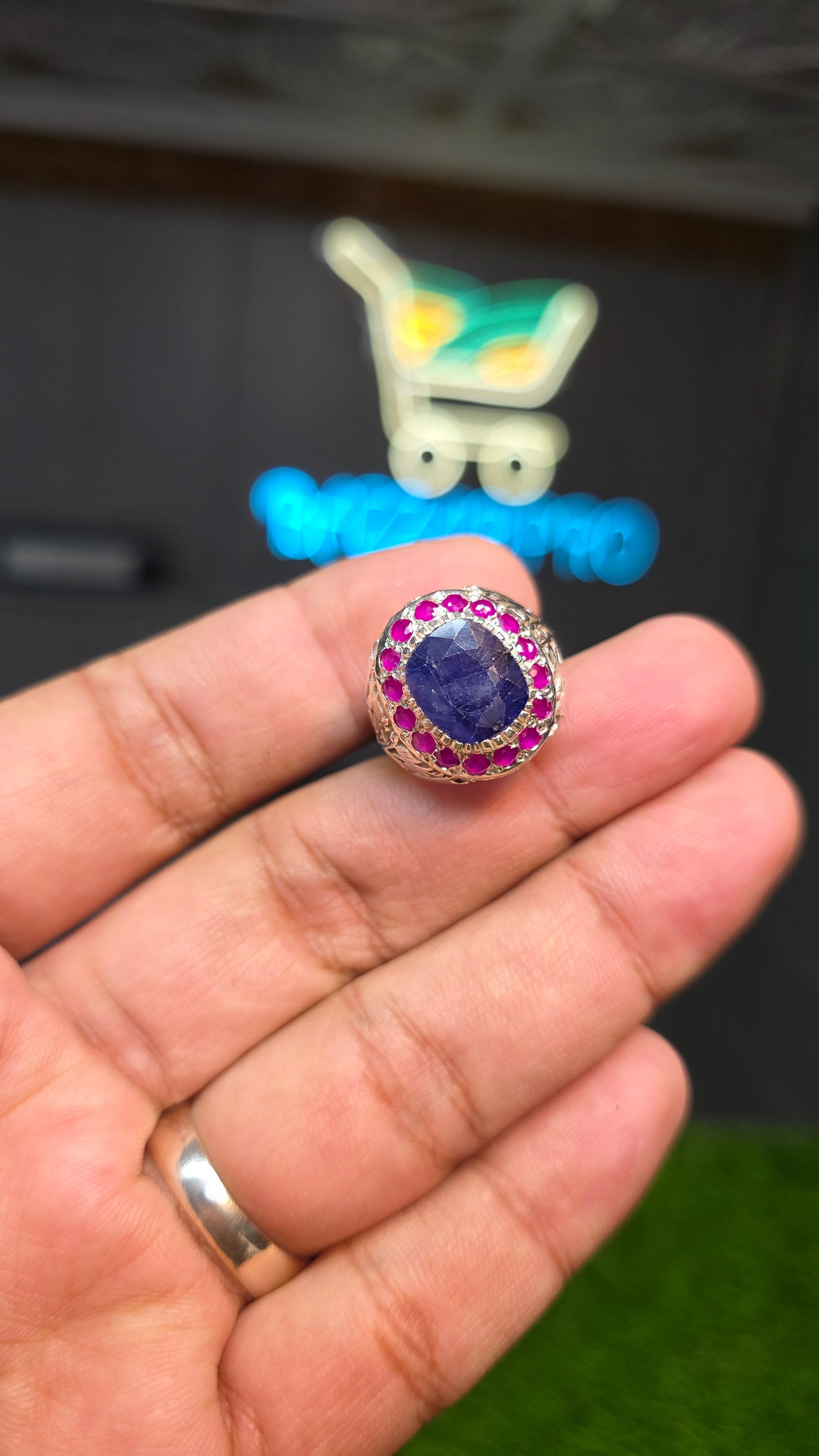 Premium Quality Neelam Ring