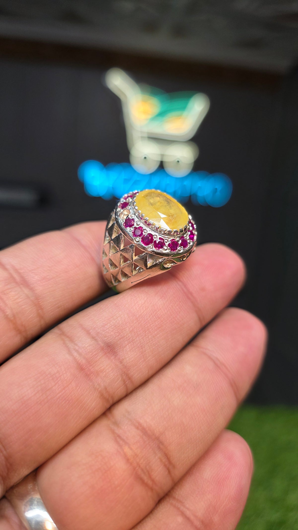 Premium Quality Pukhraj Ring
