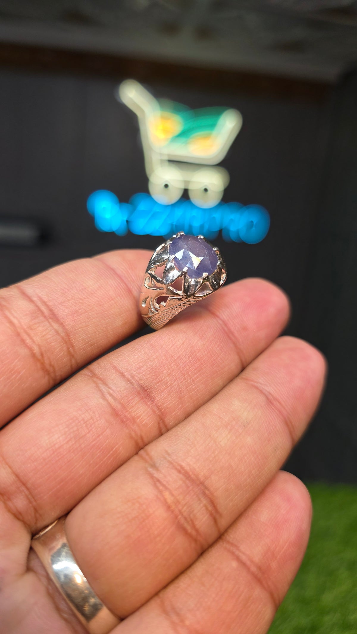 Premium Quality Neelam Ring