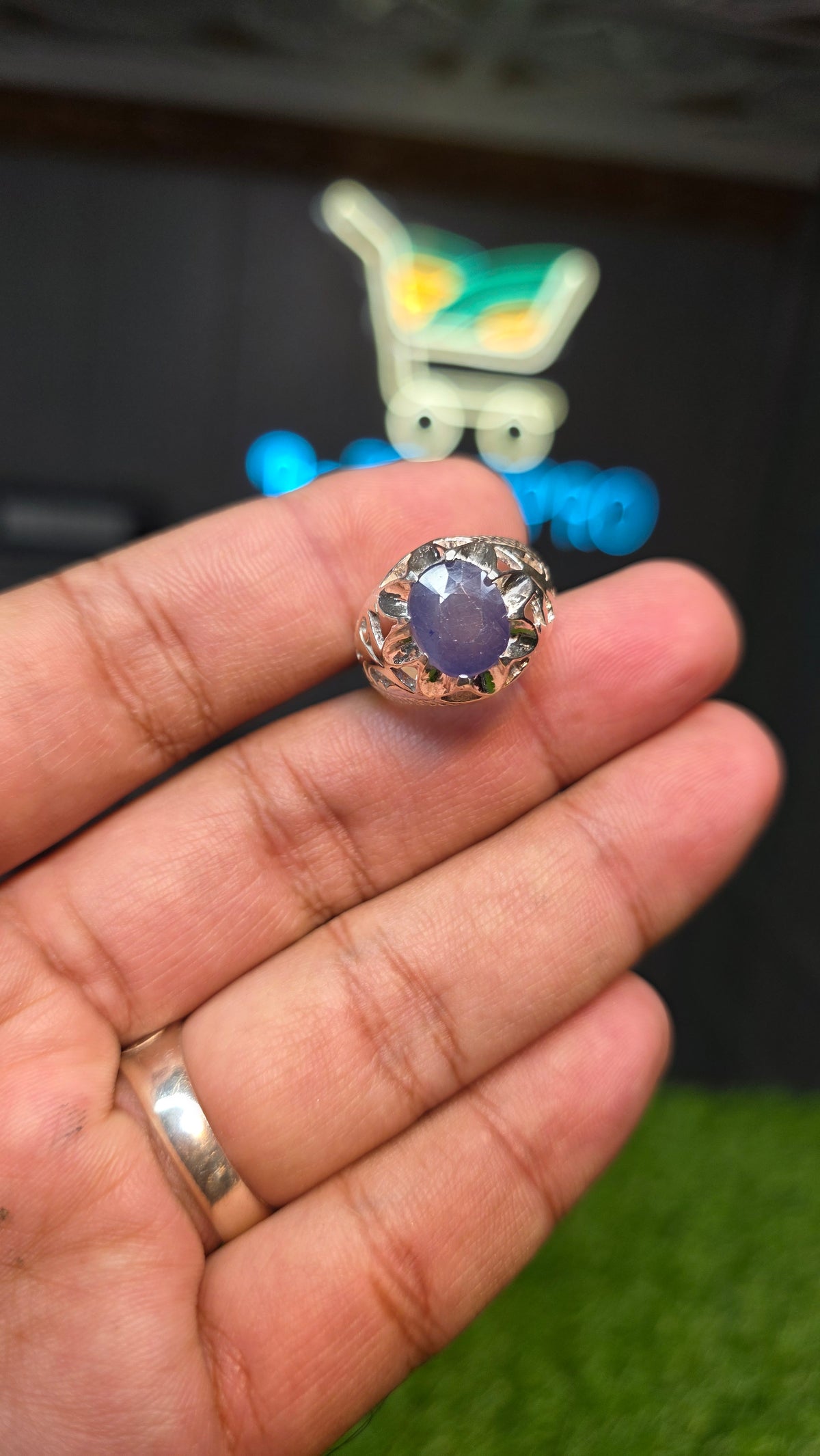 Premium Quality Neelam Ring