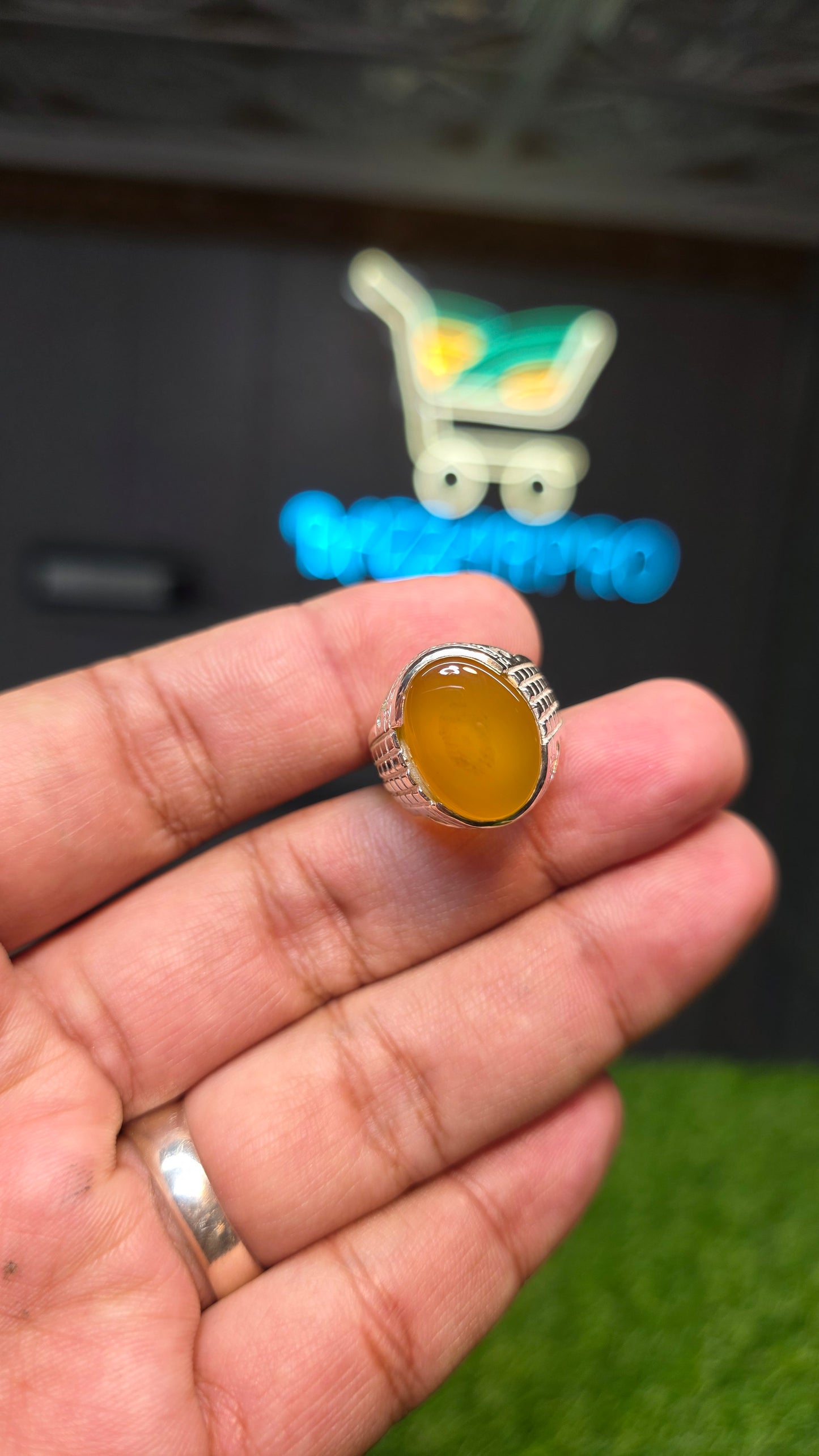 Premium Quality Zarad Aqeeq Ring