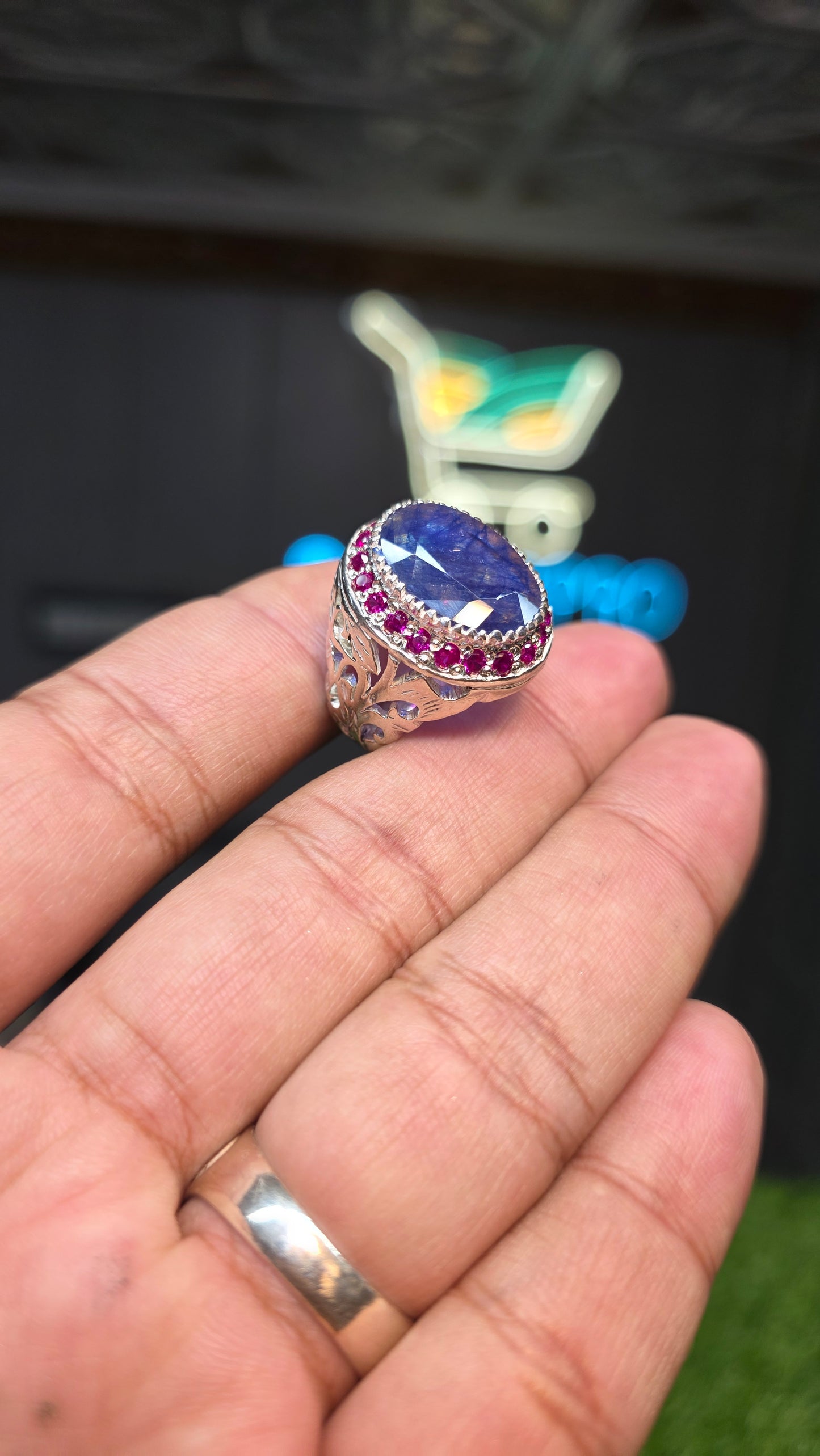 Premium Quality Neelam Ring