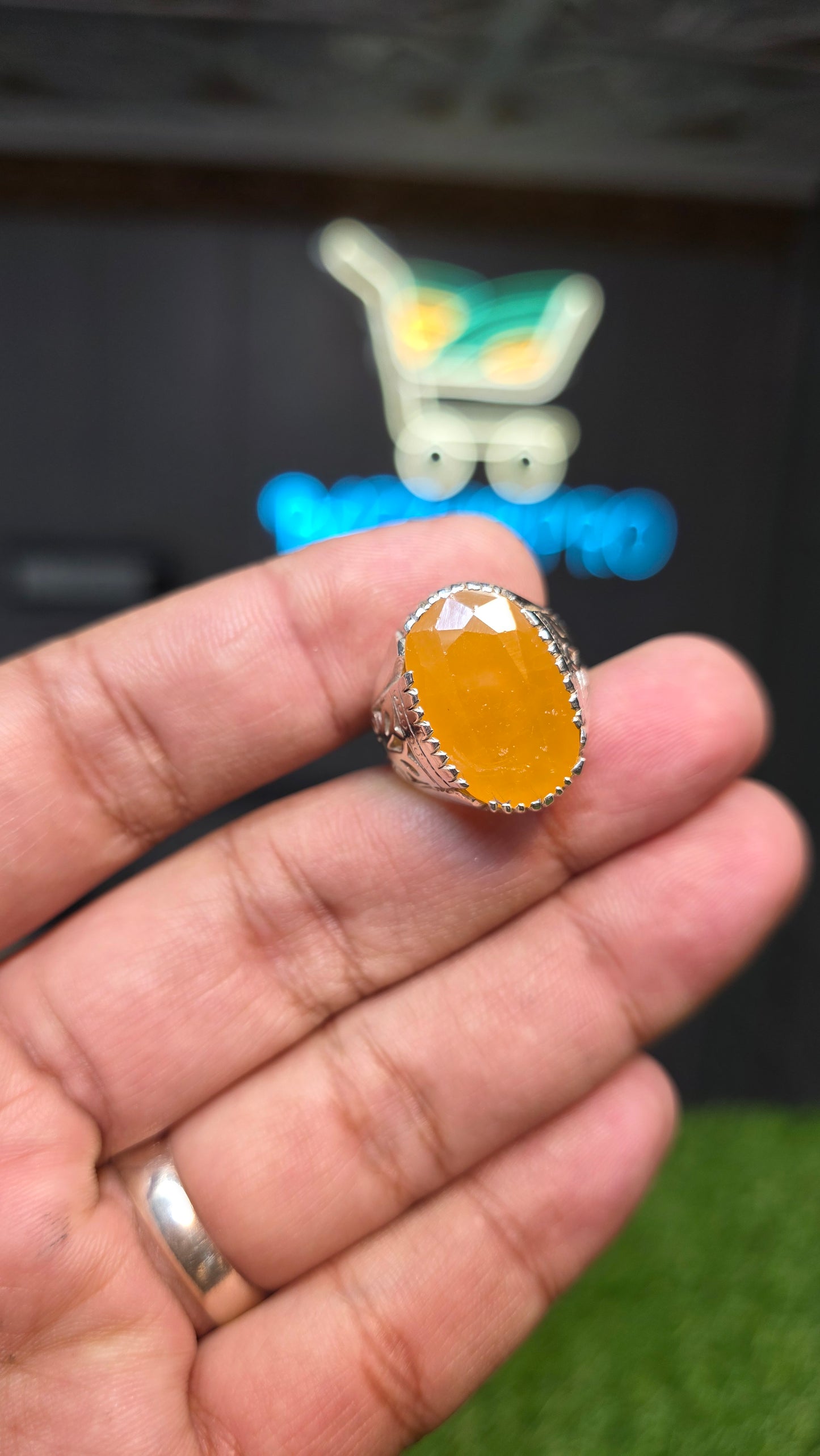 Premium Quality Pukhraj Ring