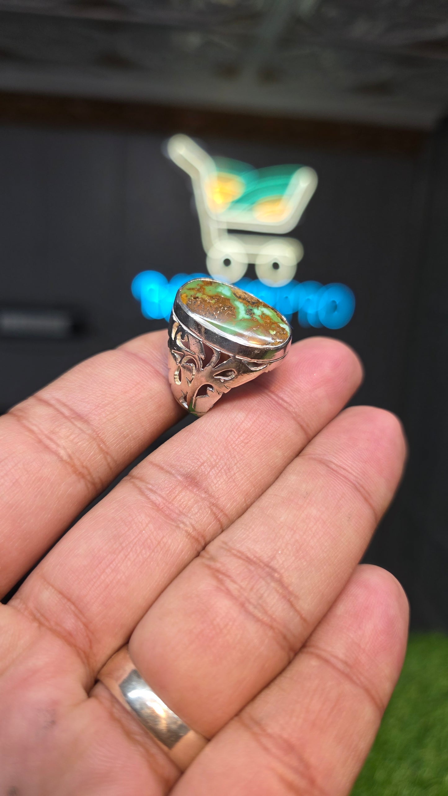 Premium Quality Hussani Feroza Ring