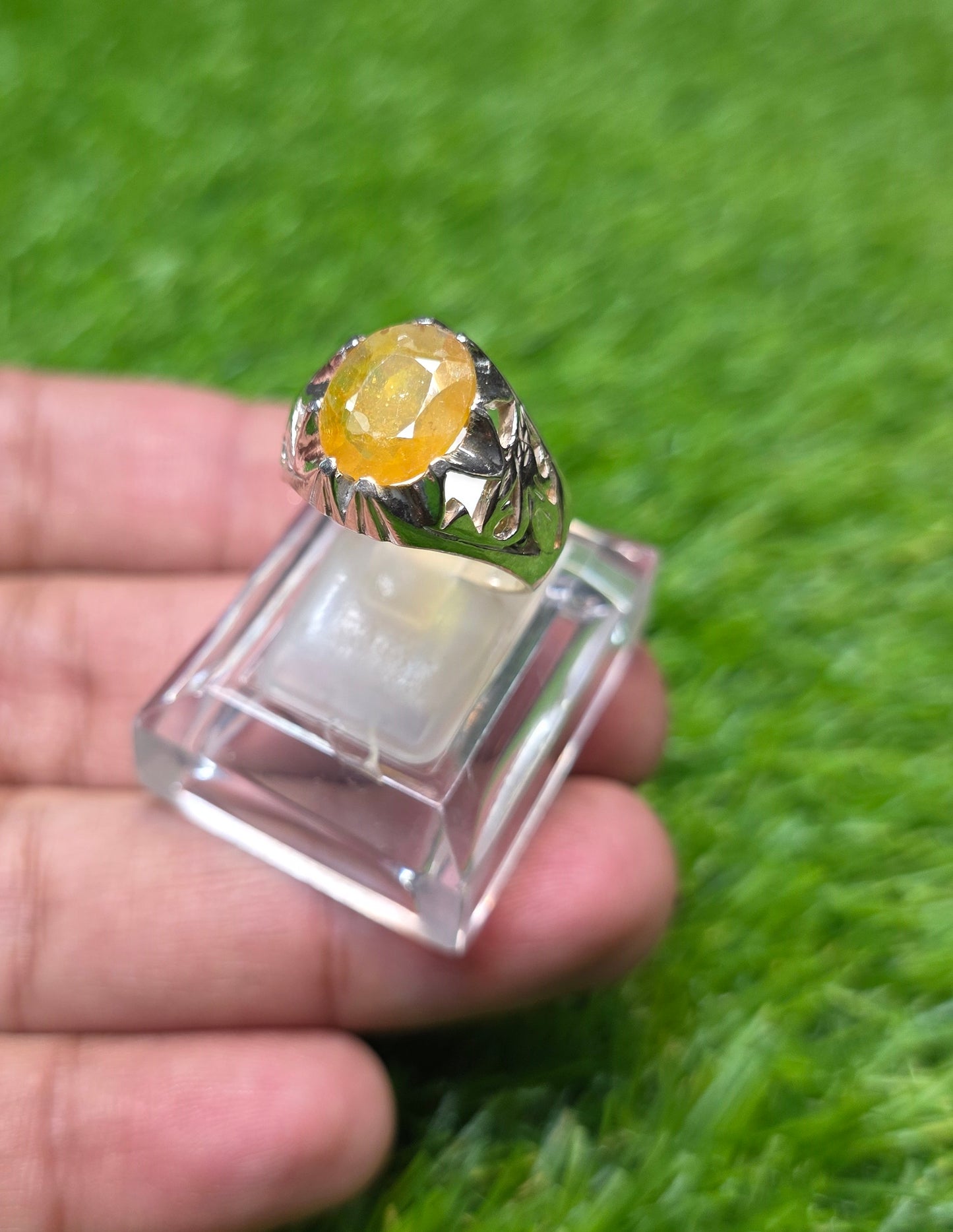 Premium Quality Pukhraj Ring