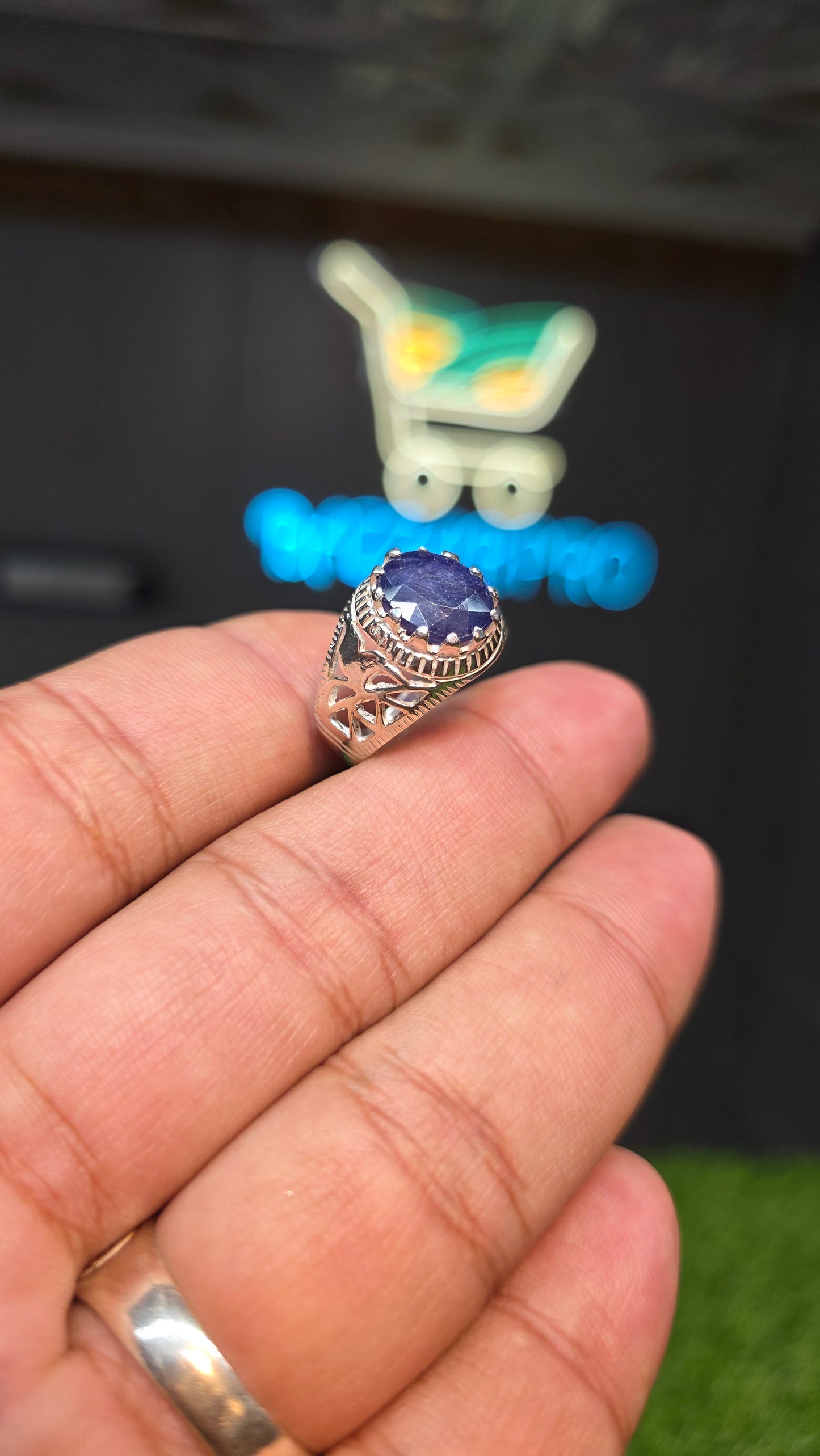 Premium Quality Neelam Ring