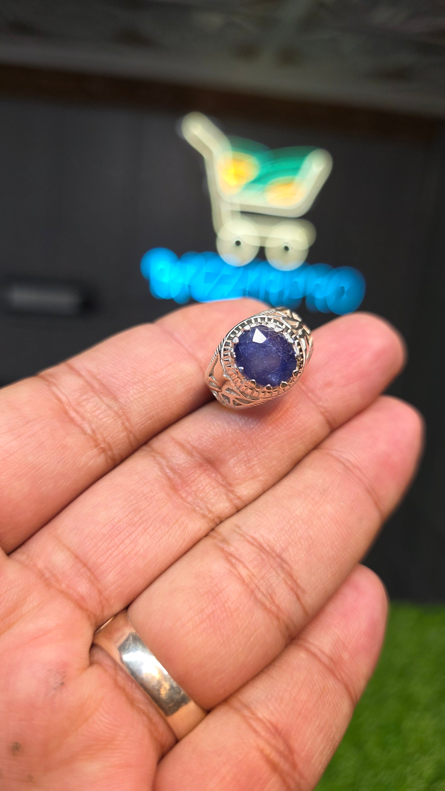 Premium Quality Neelam Ring