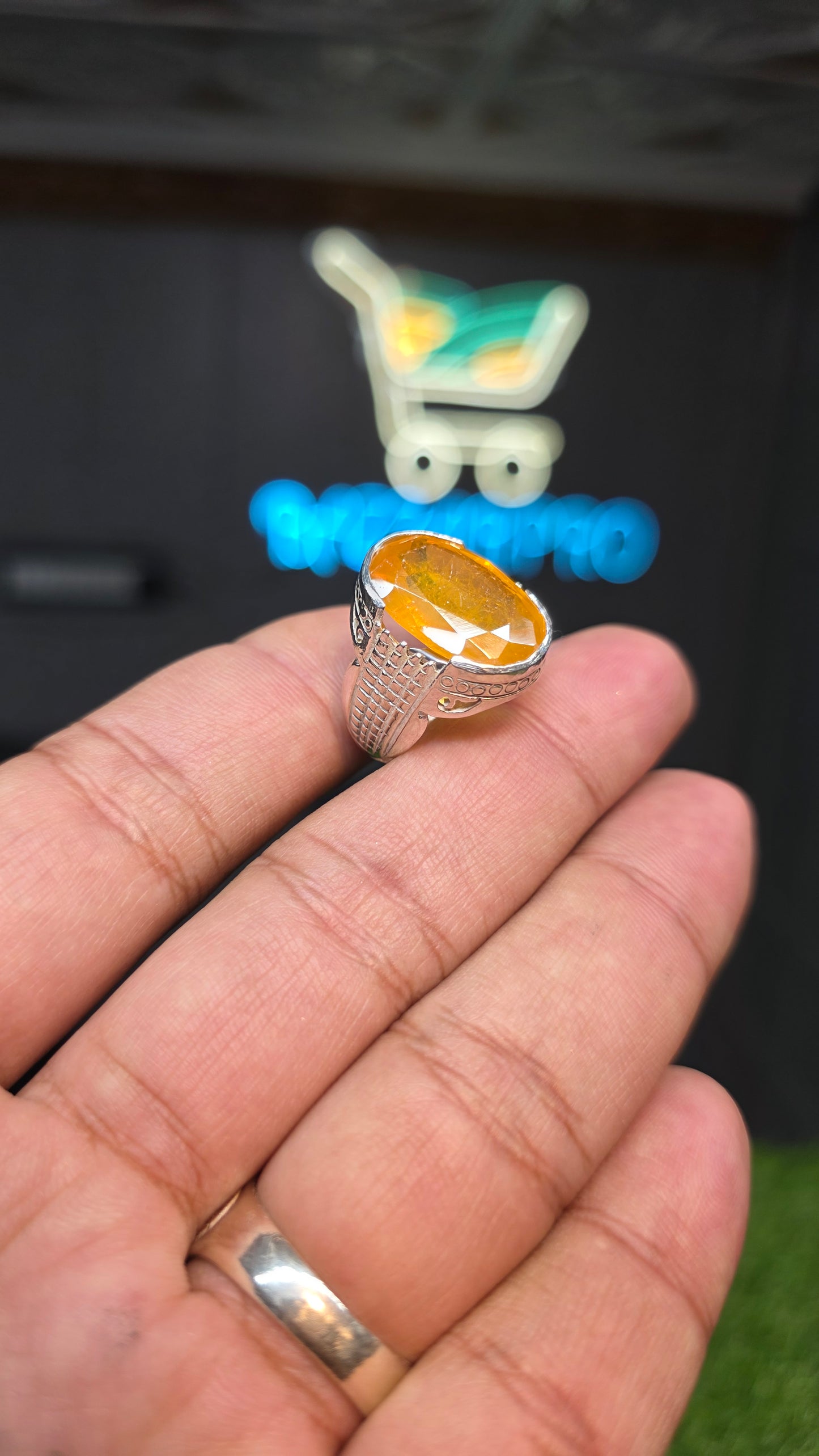 Premium Quality Pukhraj Ring