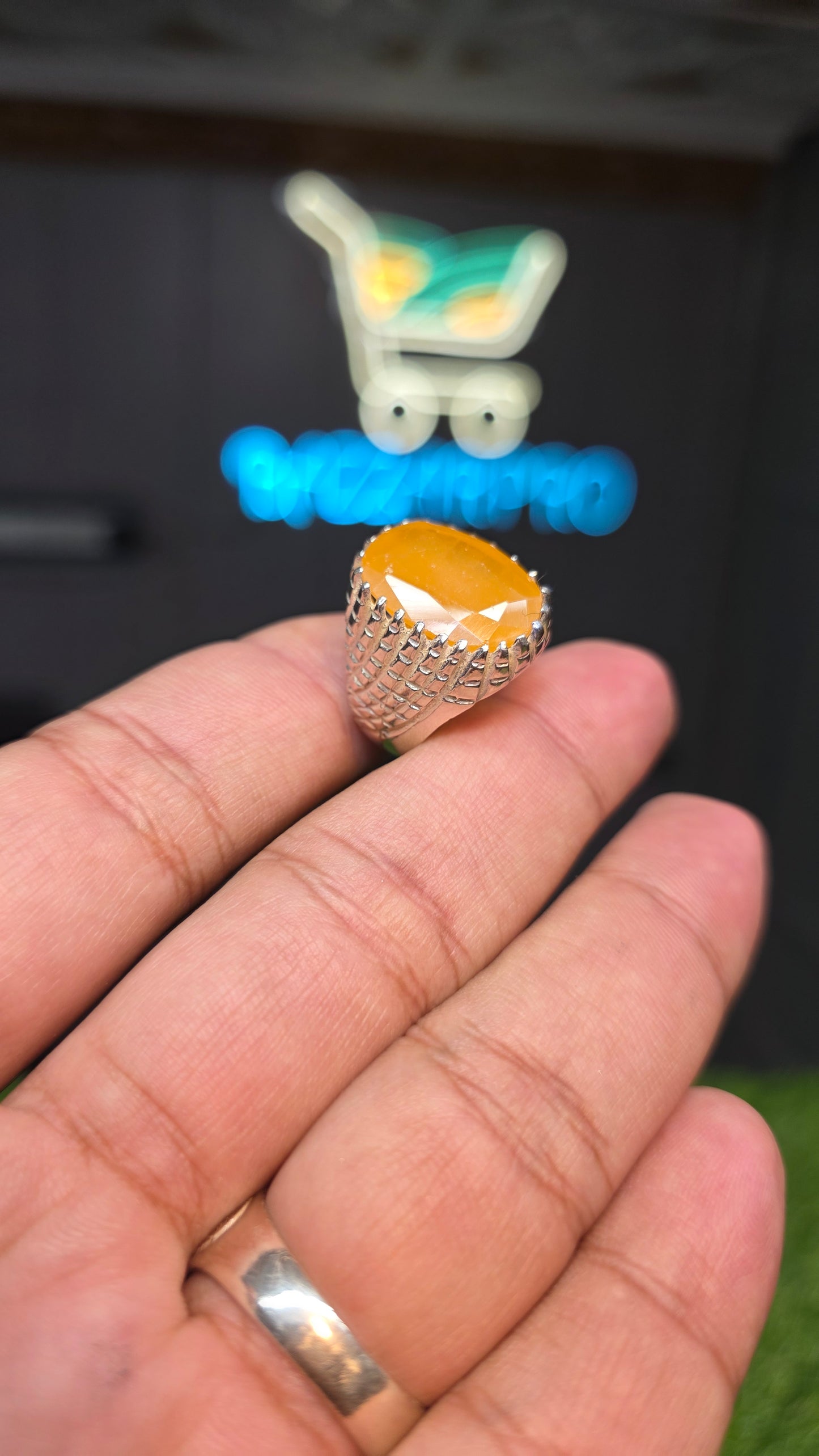 Premium Quality Pukhraj Ring