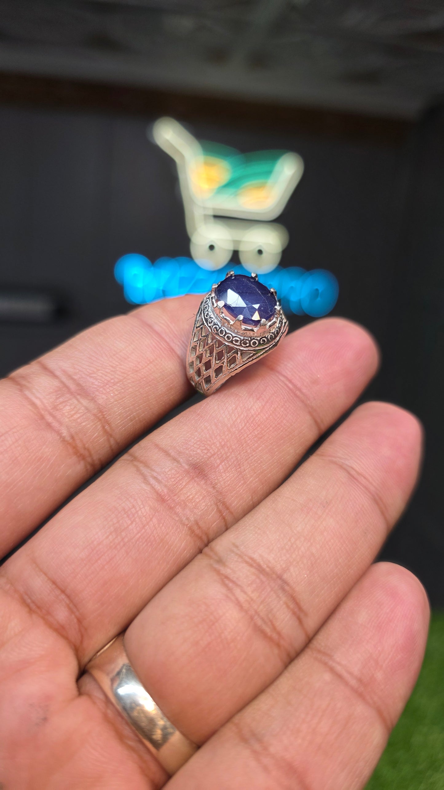 Premium Quality Neelam Ring