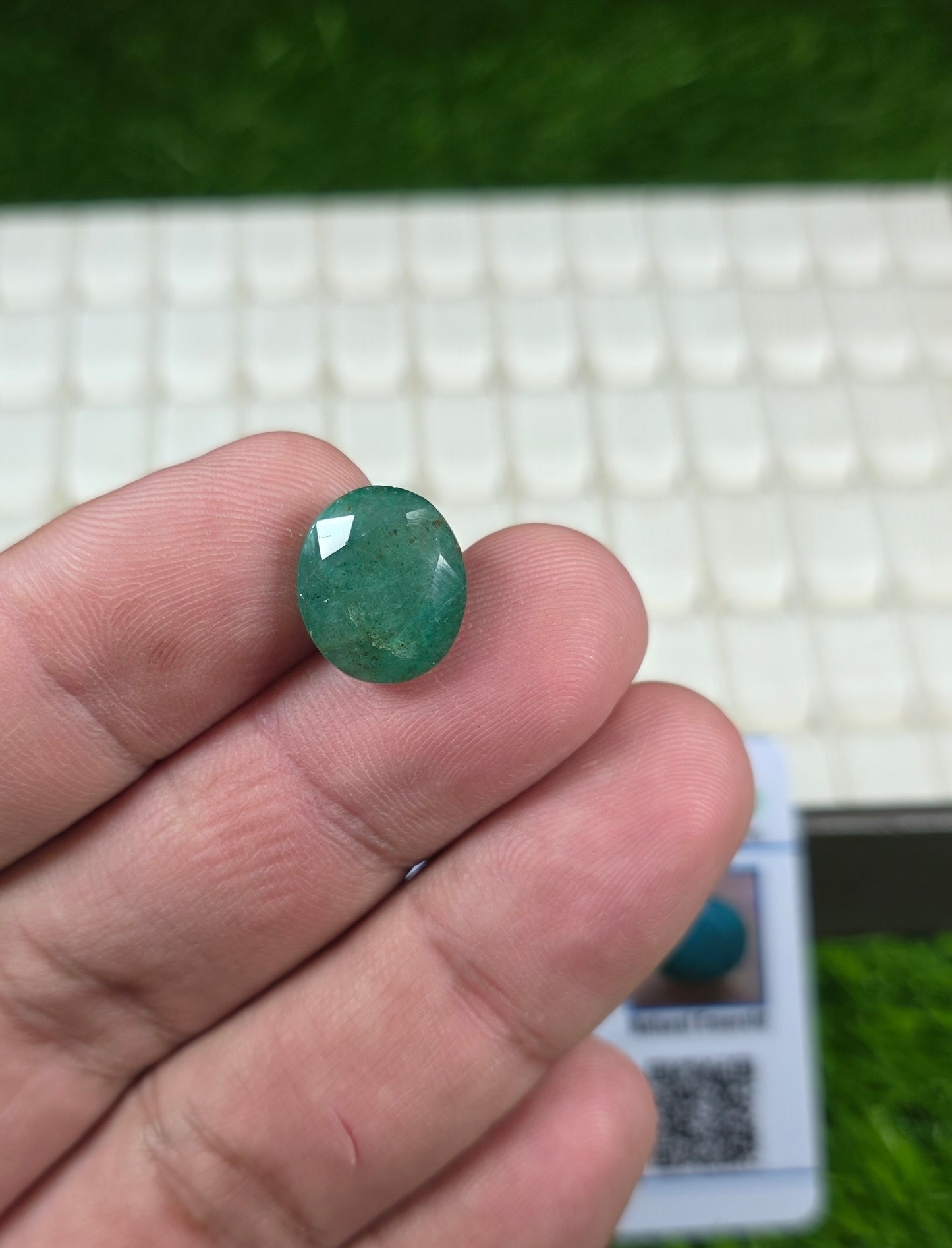 Premium Quality Zamurd Stone With Lab Certificate
