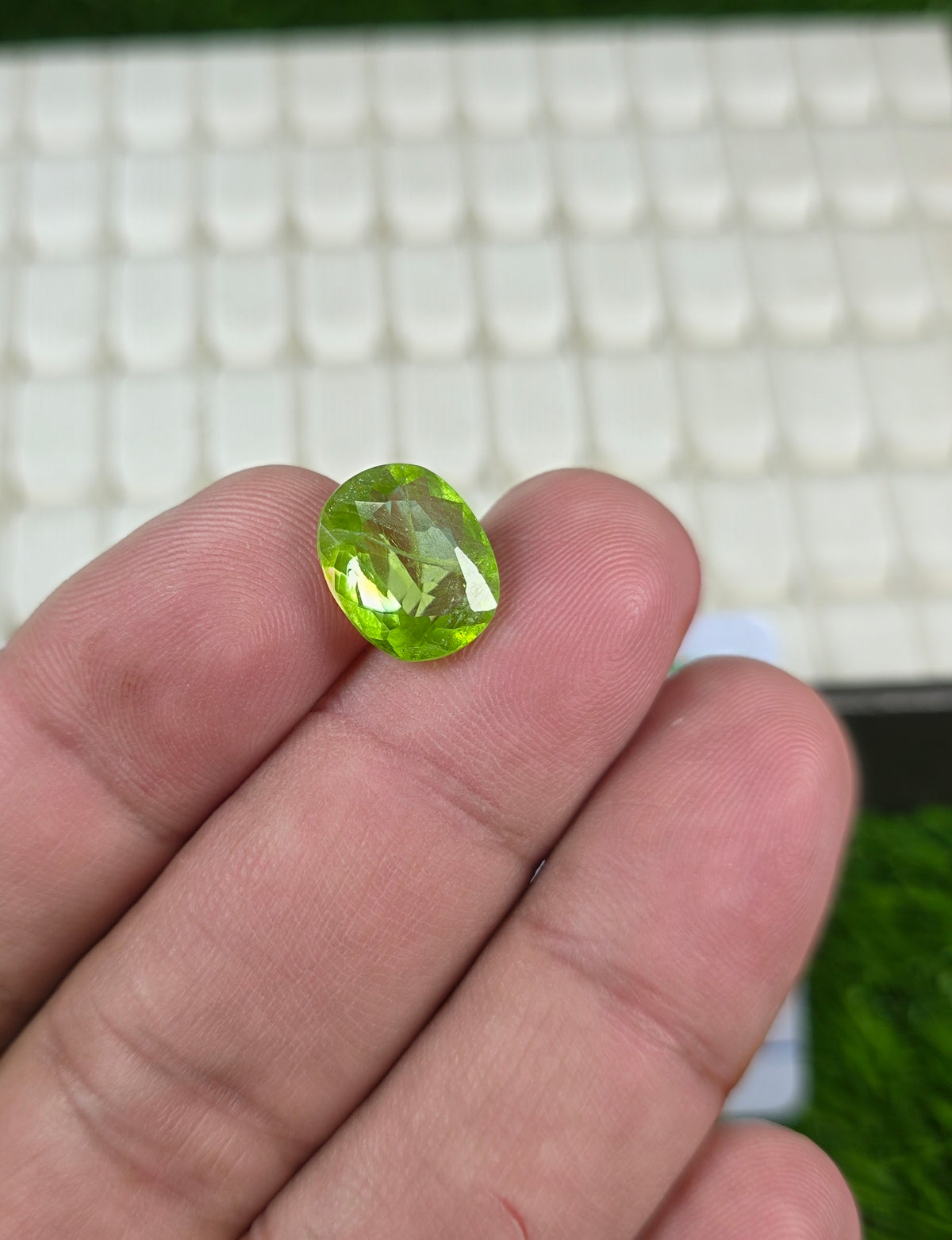 Premium Quality Peridot Stone With Lab Certificate