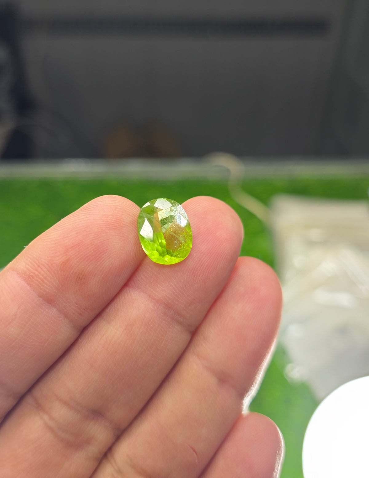 Premium Quality Peridot Stone With Lab Certificate