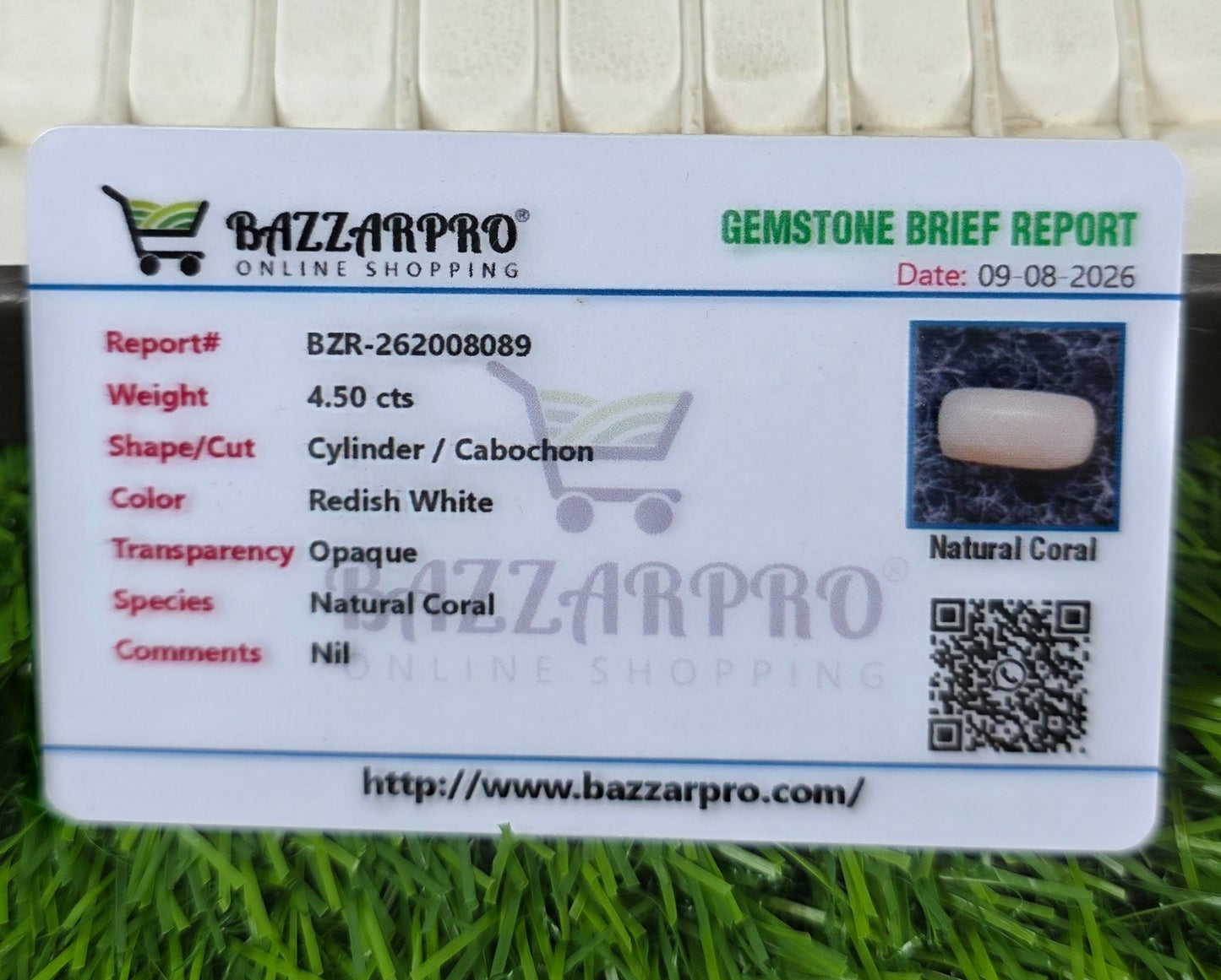 Premium Quality Marjan Stone With Lab Certificate